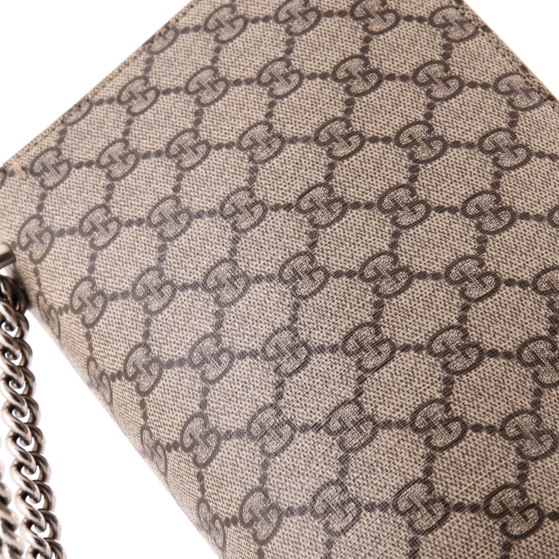Dionysus Bag GG Coated Canvas with Crystal Embellished Metal Small