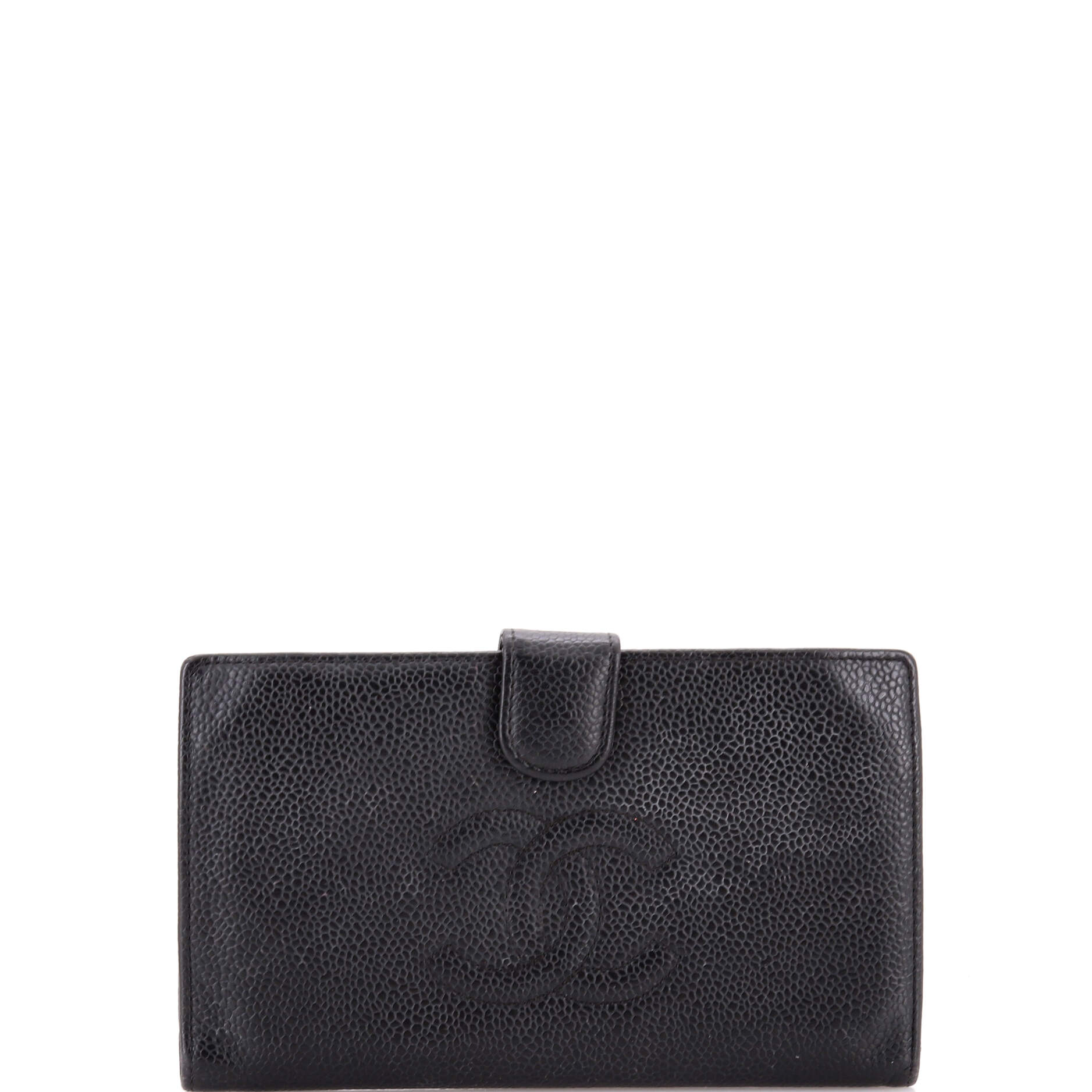 Timeless CC French Wallet Caviar Long