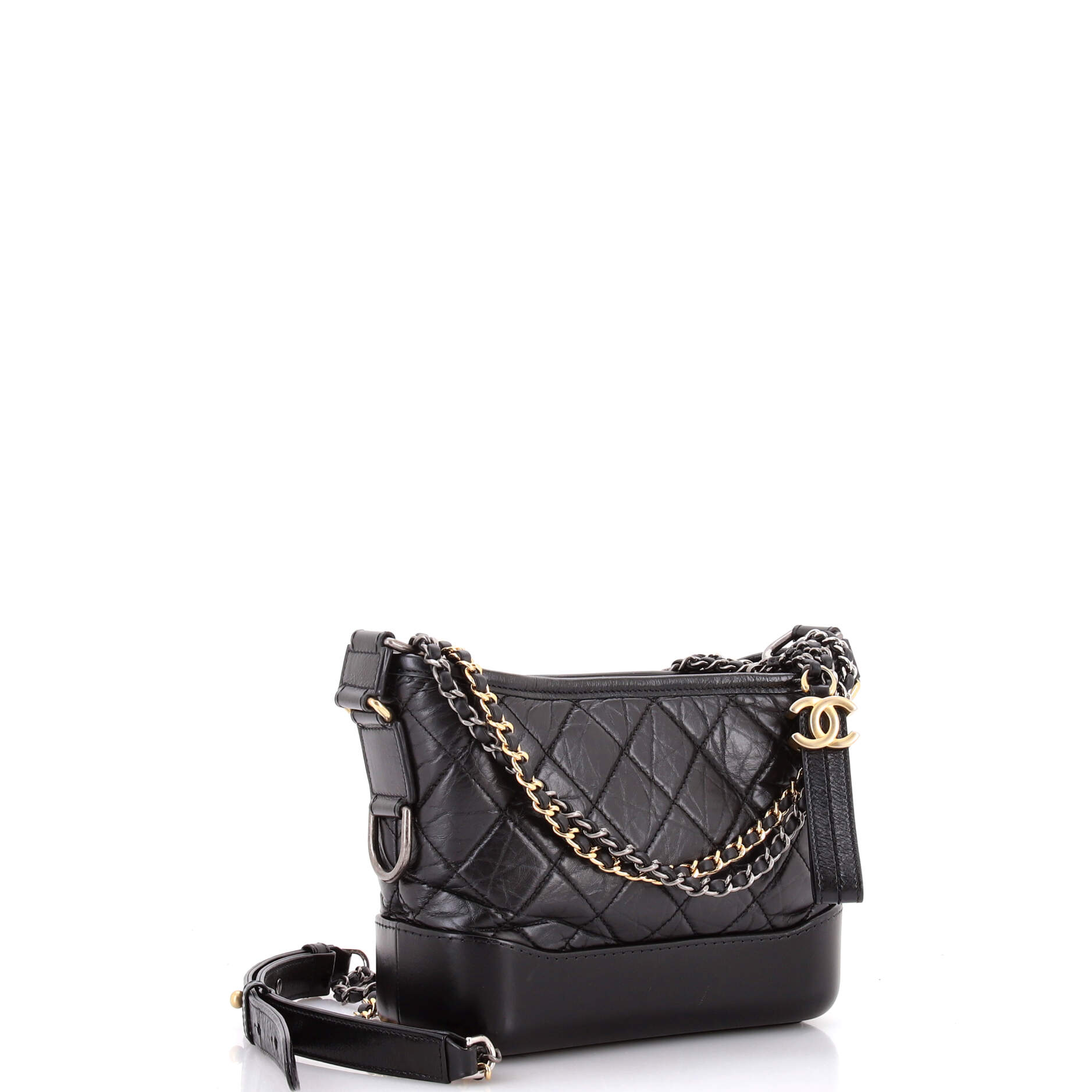 Gabrielle Hobo Quilted Aged Calfskin Small