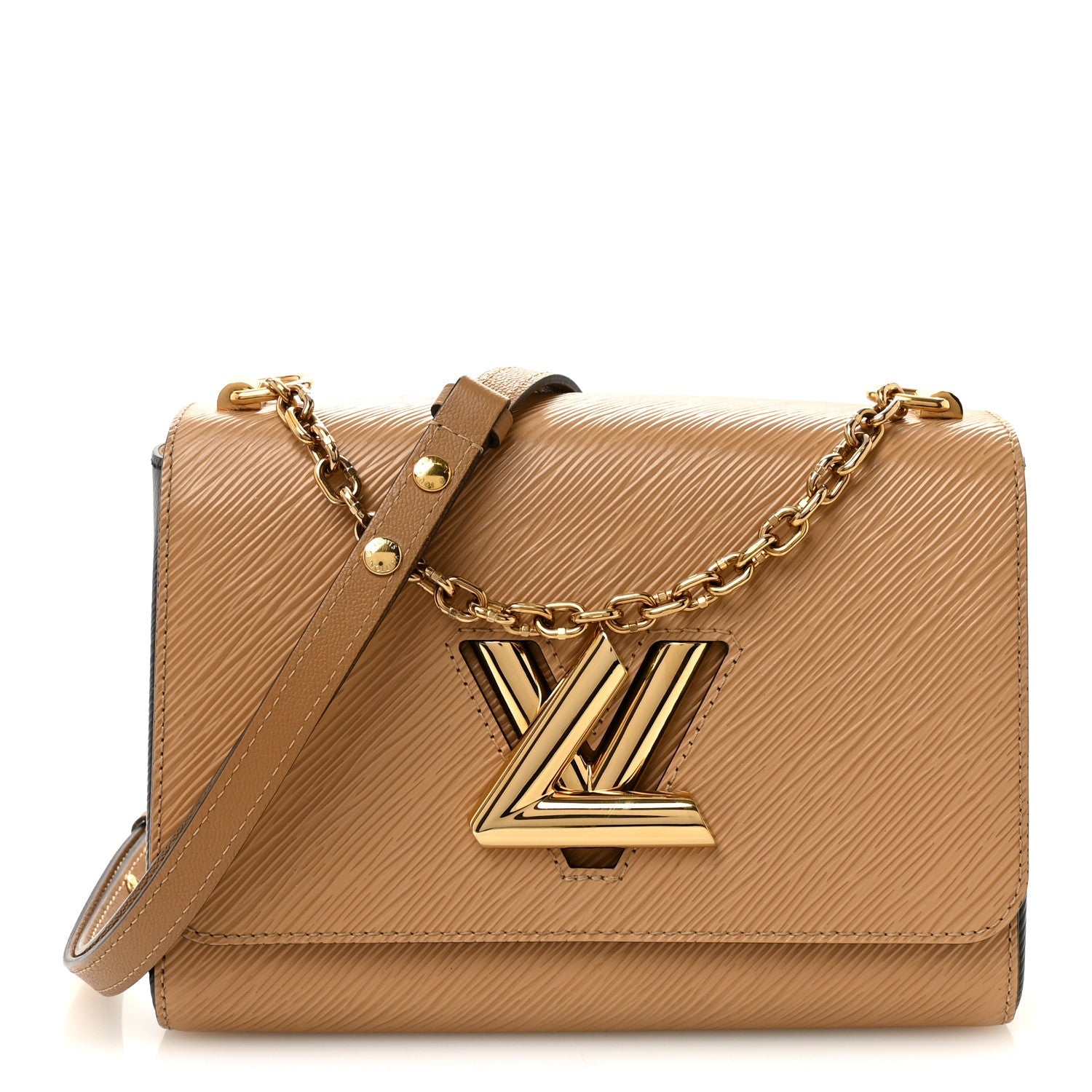 Epi Twist Shoulder Bag MM Camel