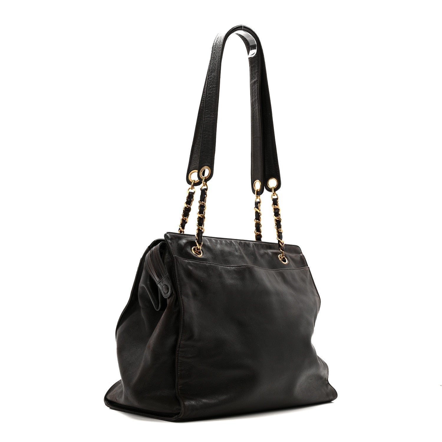 Lambskin CC Shoulder Bag Black