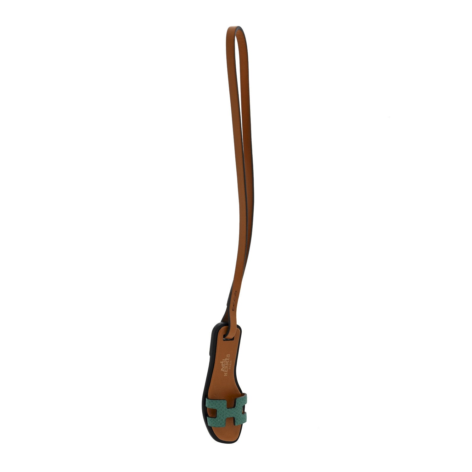 Epsom Butler Calfskin Hunter Oran Nano Bag Charm Vert Jade