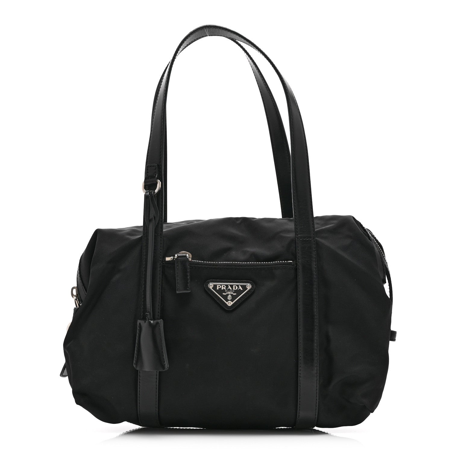 Tessuto Nylon Saffiano Tote Black