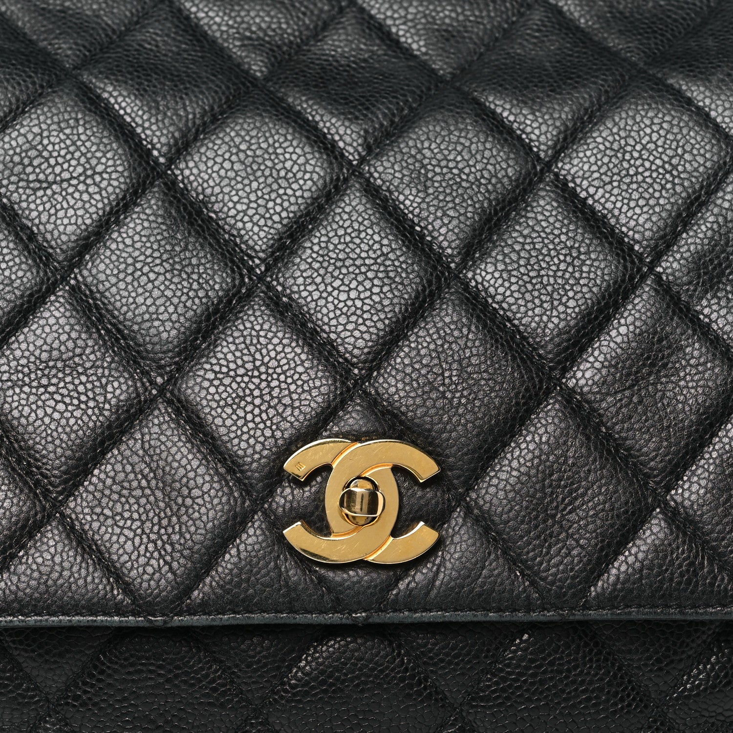 Caviar Quilted Backpack Black