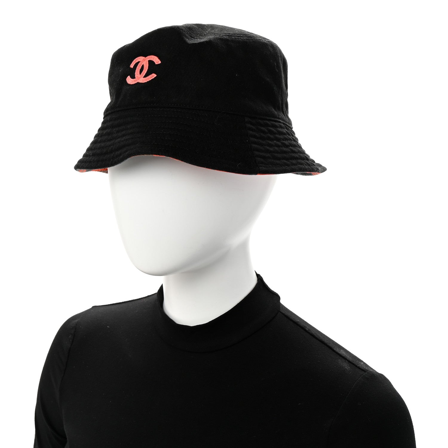 Canvas Reversible CC Bucket Hat Black Multicolor