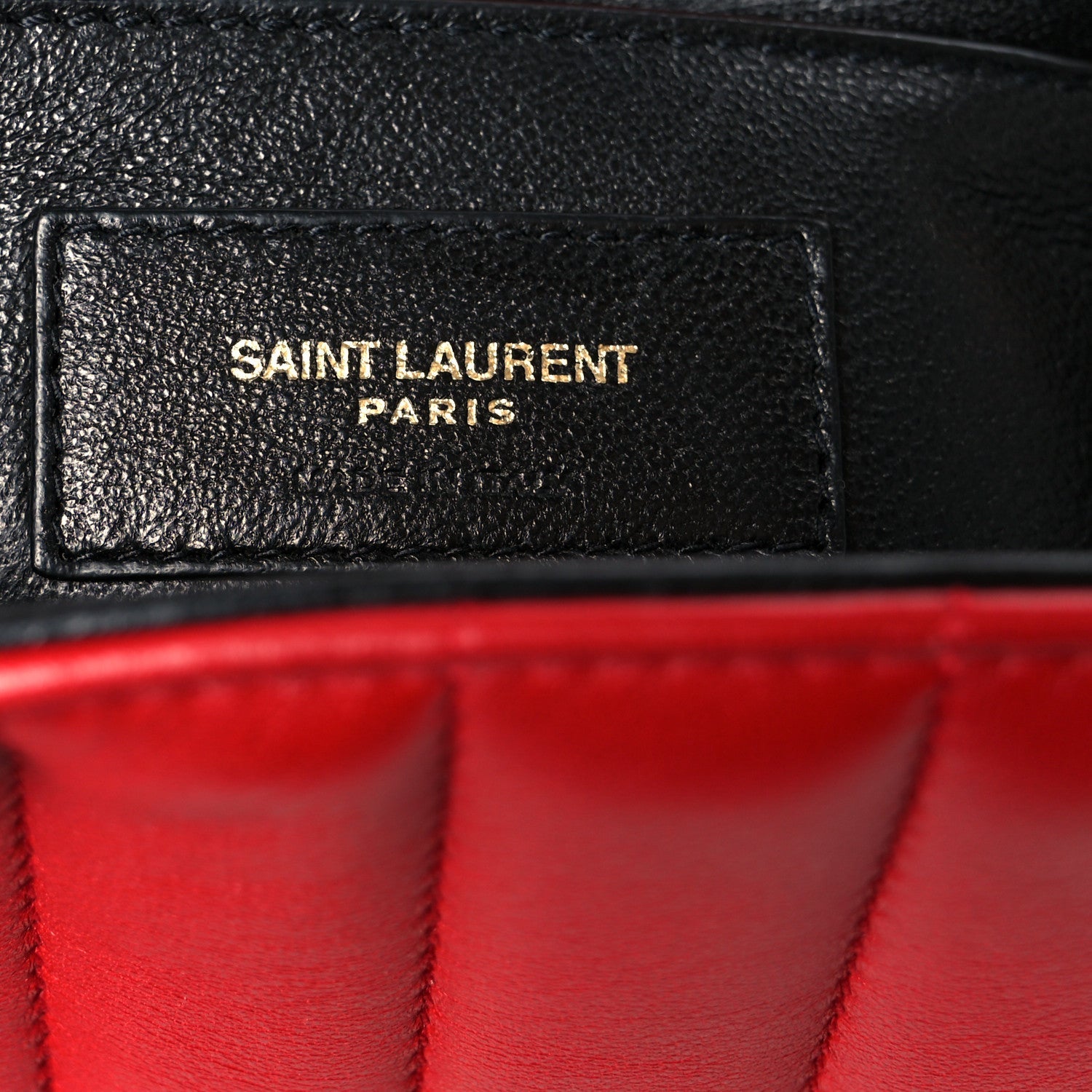 Lambskin Matelasse Monogram Large Vicky Chain Bag Rouge Eros