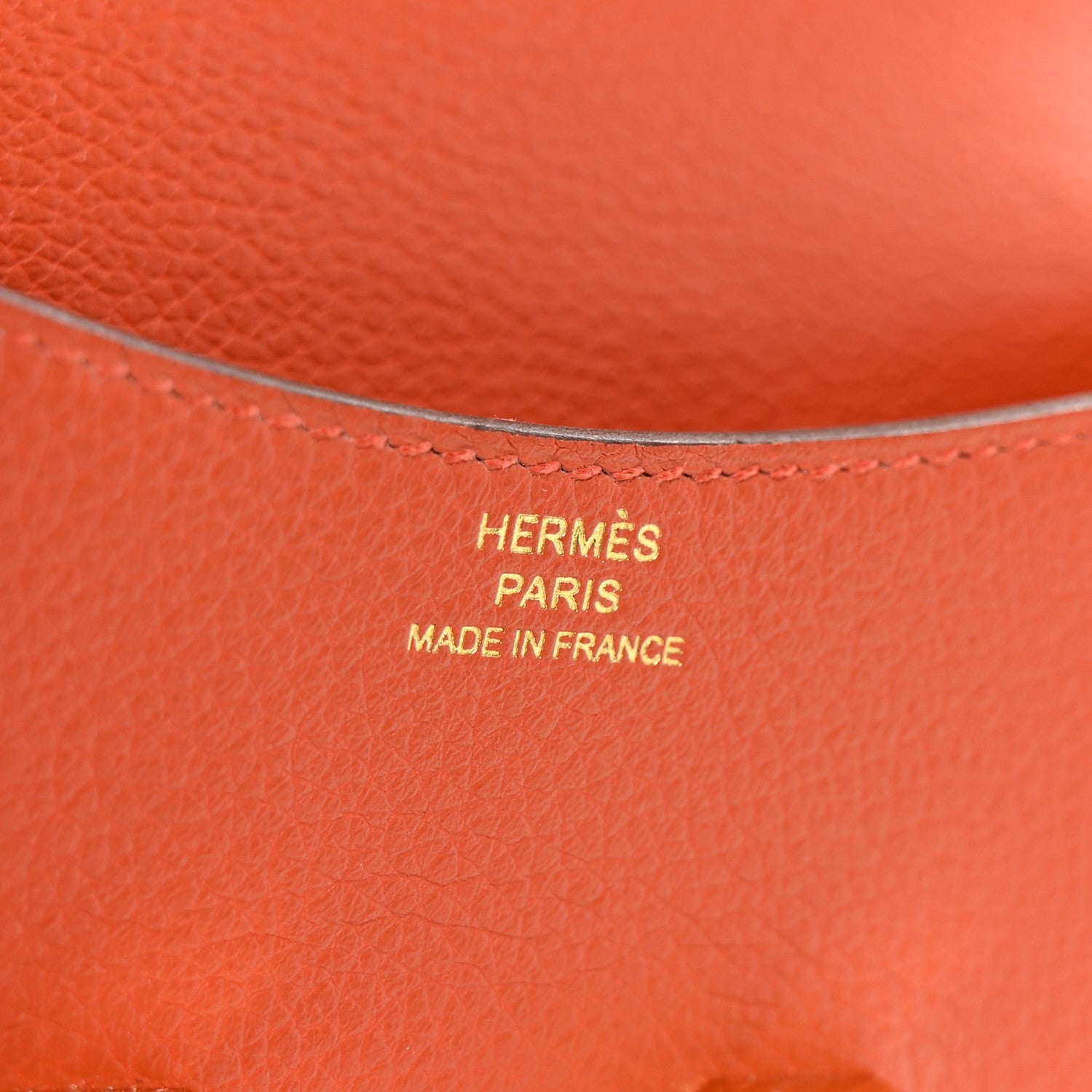 Evercolor Bi-Color Constance Slim Wallet Terre Battue Capucine
