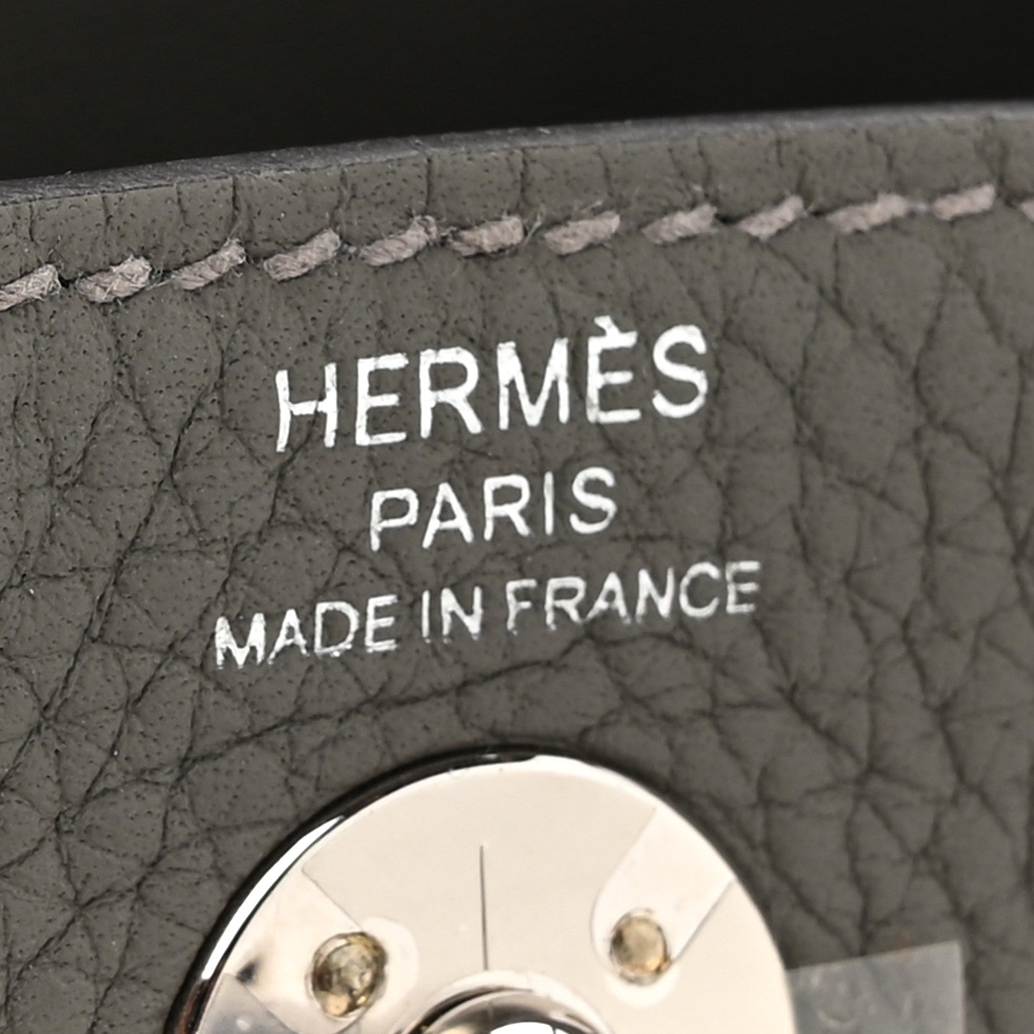 Taurillon Clemence Mini Lindy 20 Gris Meyer