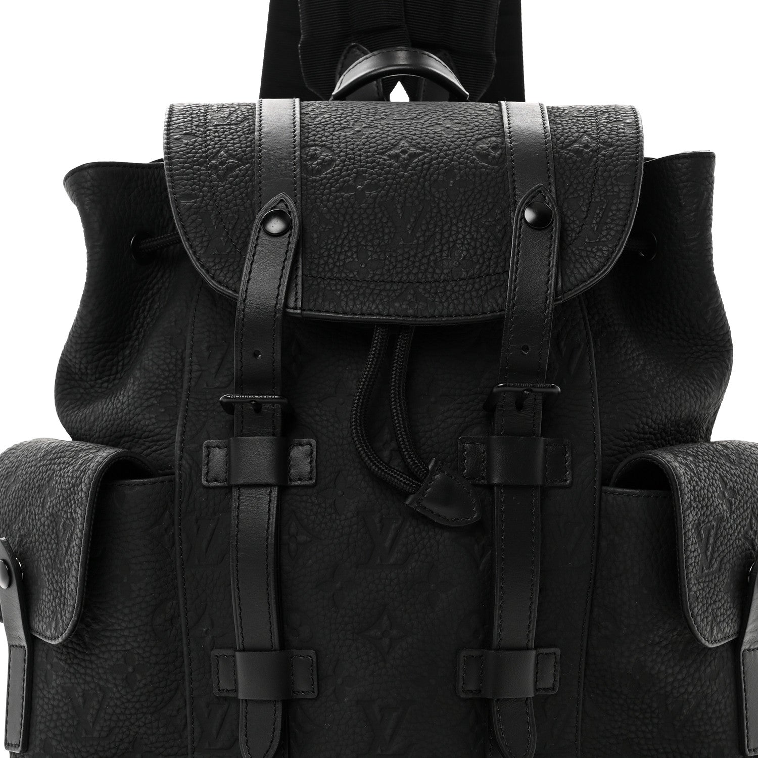 Taurillon Monogram Christopher PM Backpack Black