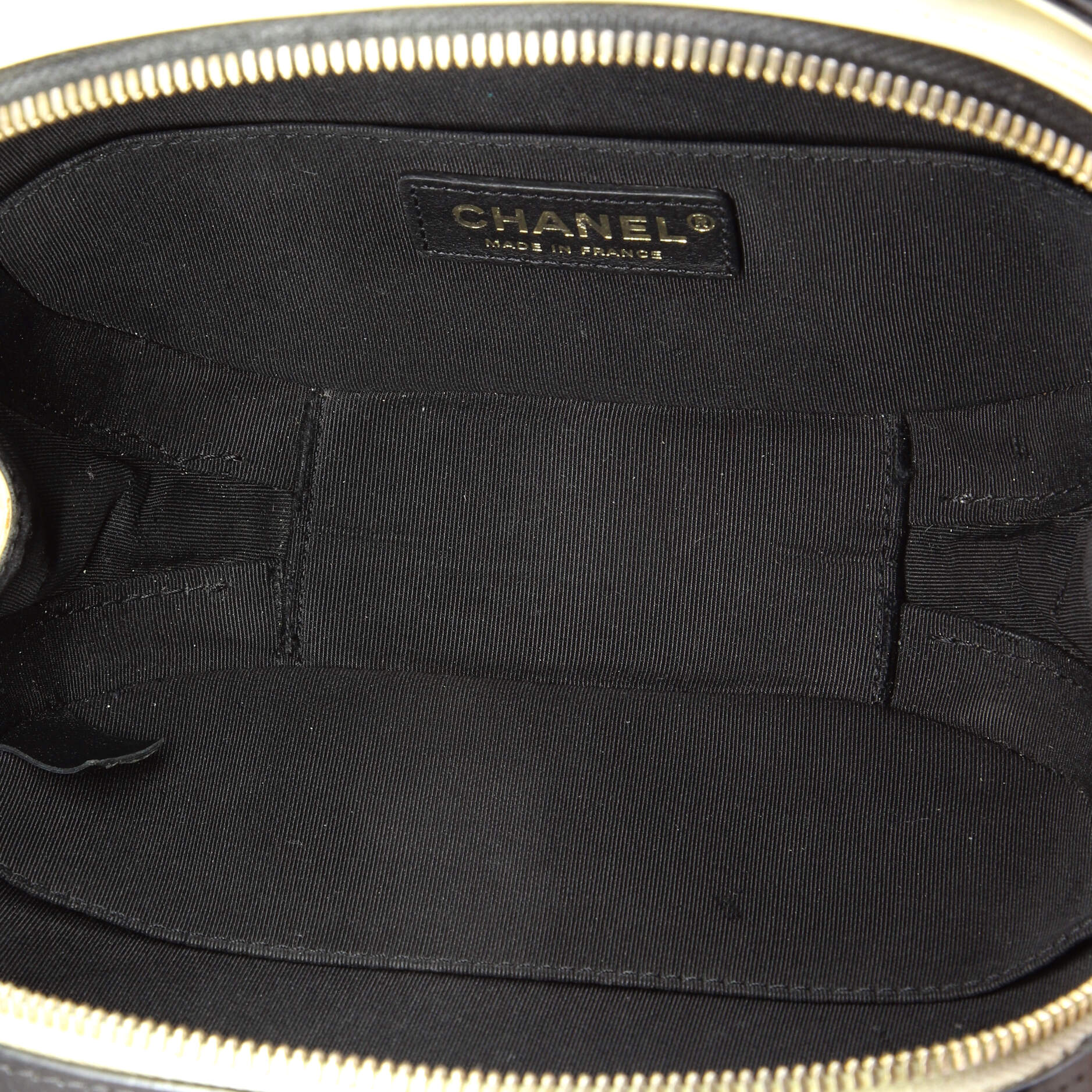 Vanity Case Bag Quilted Crumpled Calfskin Small