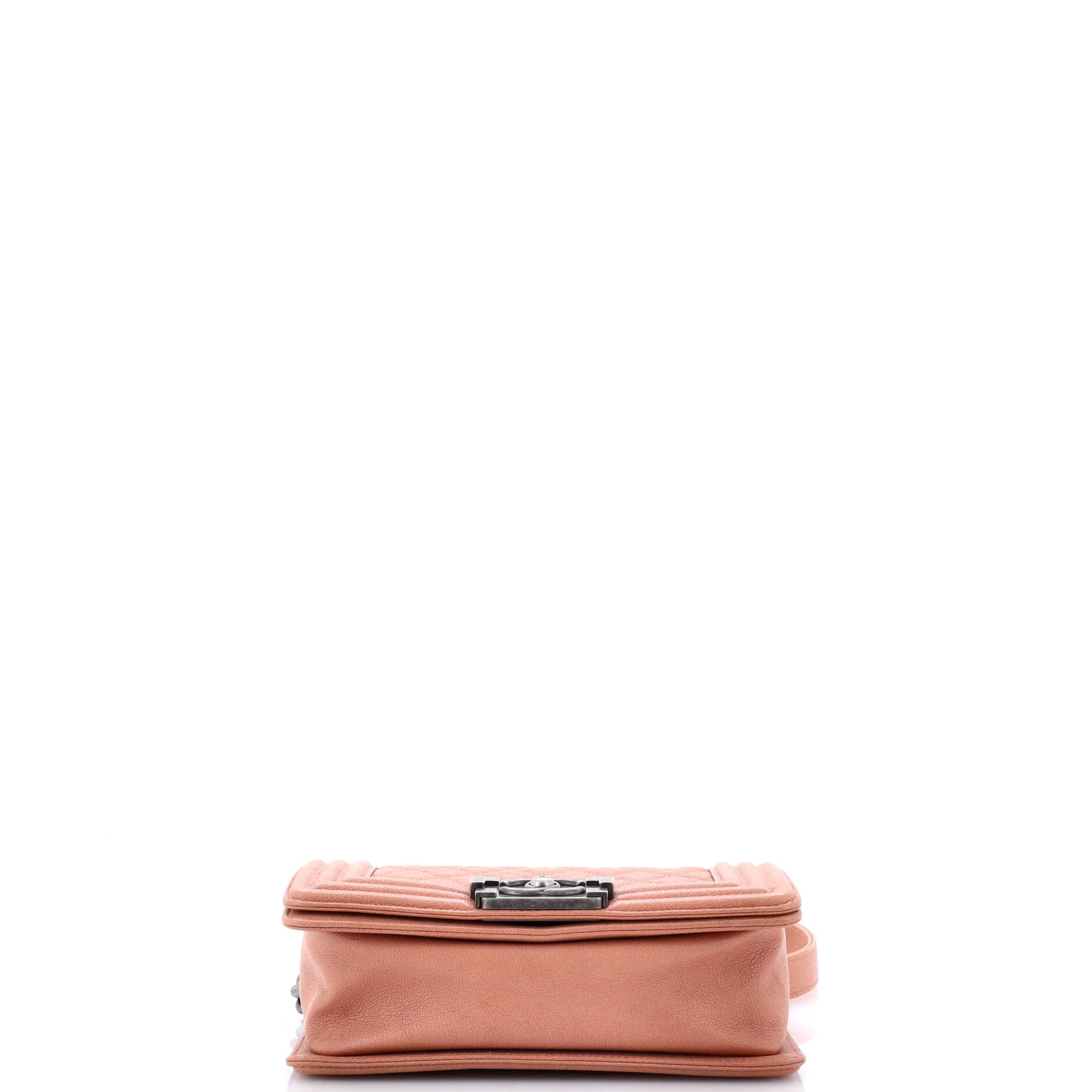Boy Flap Bag Quilted Caviar Small