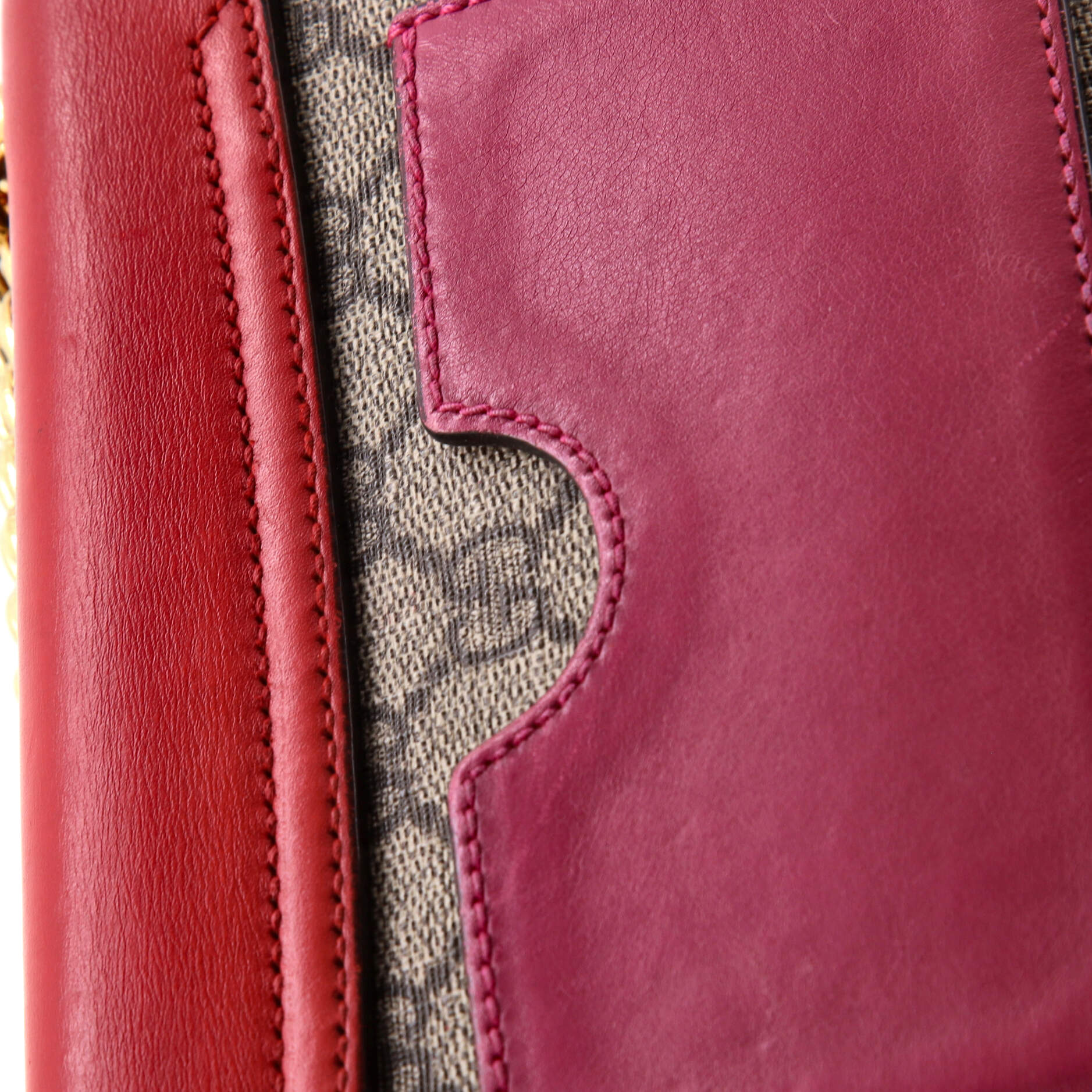 Padlock Shoulder Bag GG Coated Canvas and Leather Small