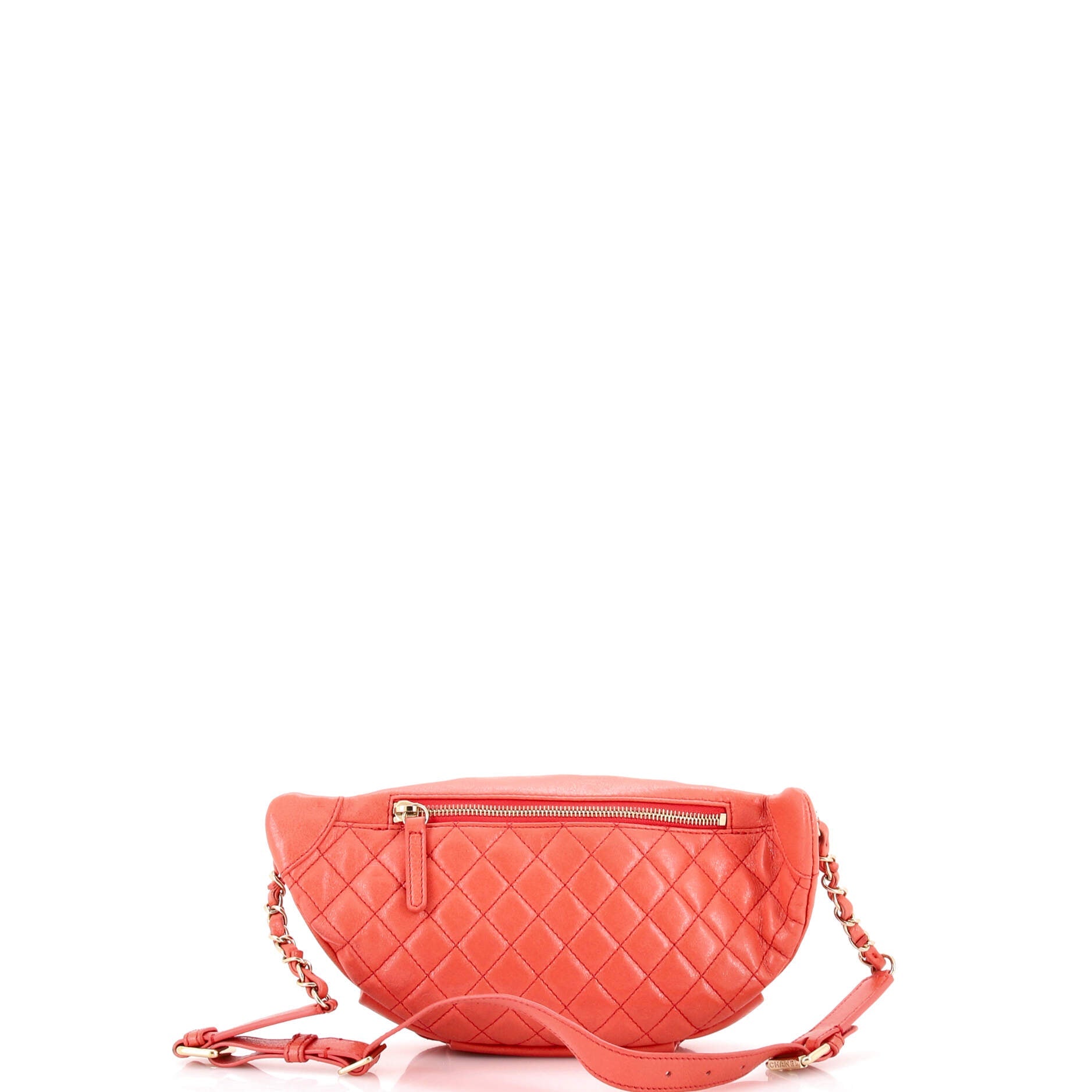 Bi Classic Waist Bag Quilted Crumpled Calfskin
