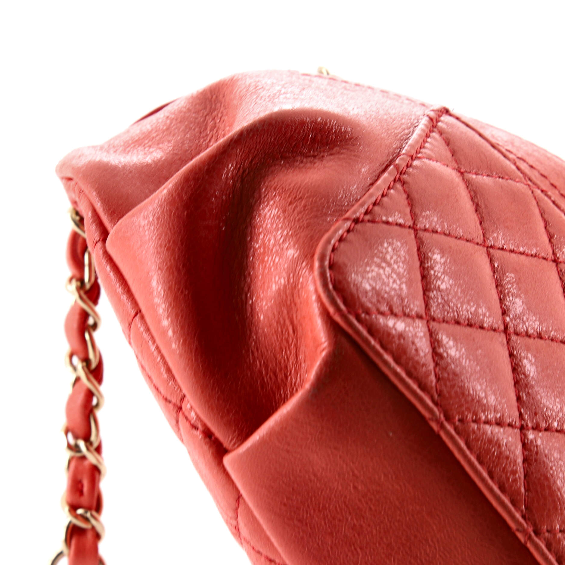 Bi Classic Waist Bag Quilted Crumpled Calfskin