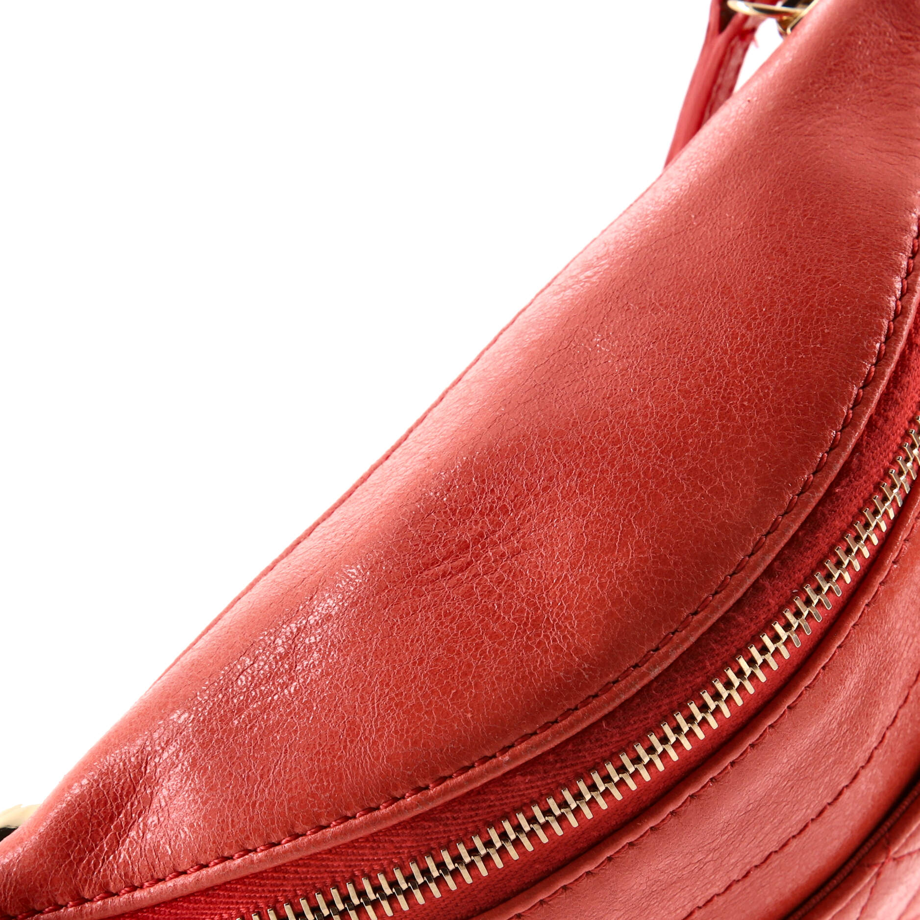 Bi Classic Waist Bag Quilted Crumpled Calfskin