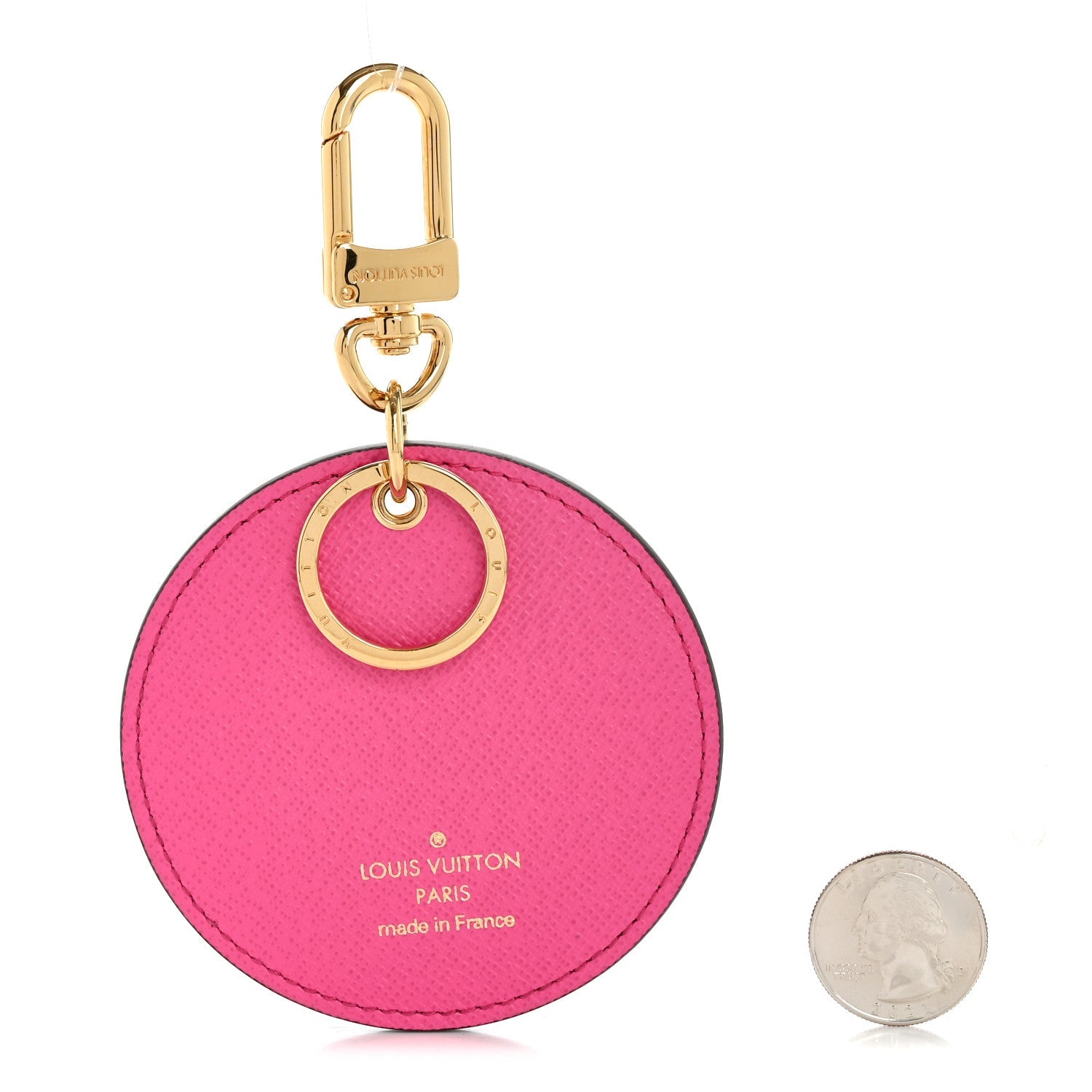 Monogram 2022 Christmas Animation Seoul Bag Charm Key Ring Light Pink