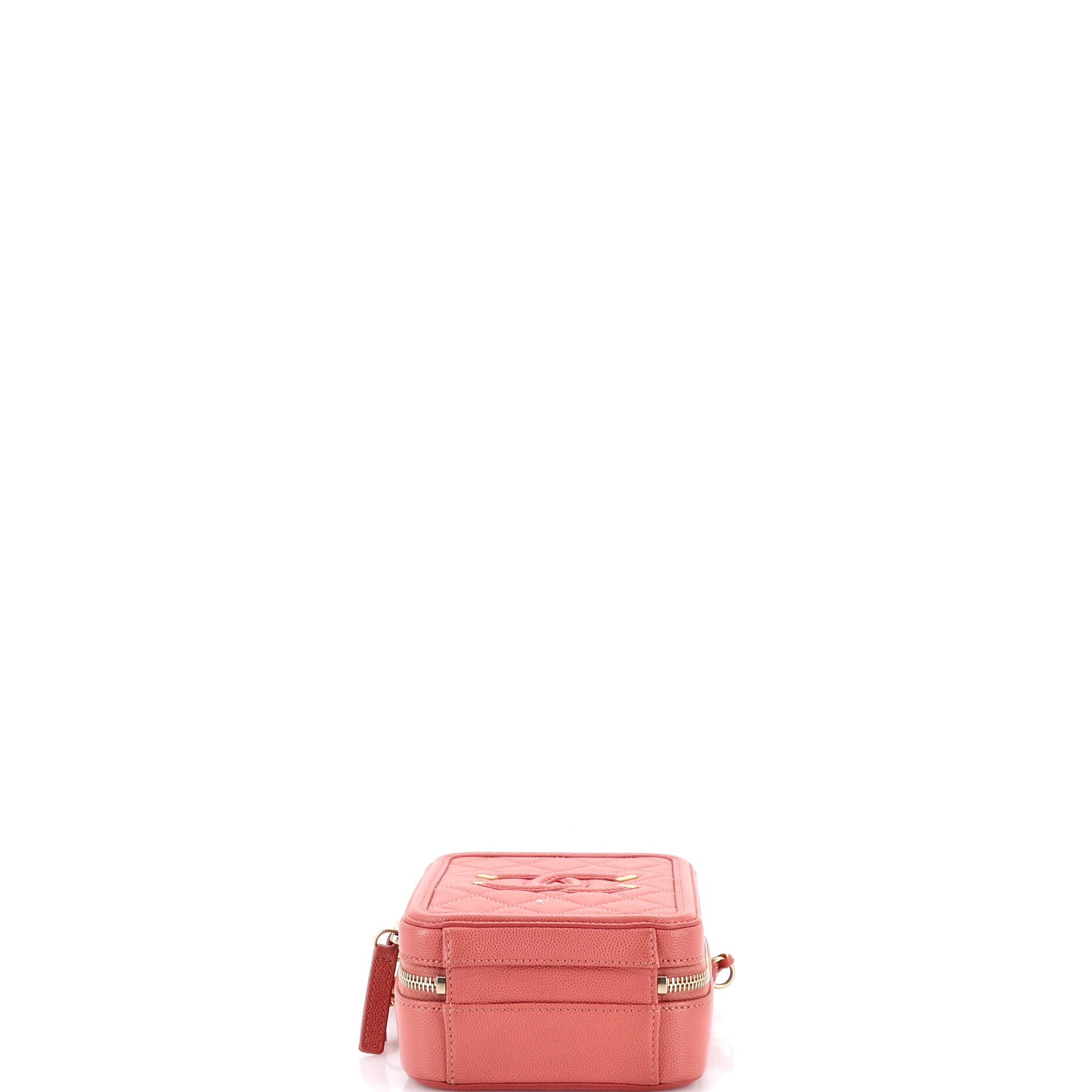 Filigree Vertical Vanity Case Quilted Caviar