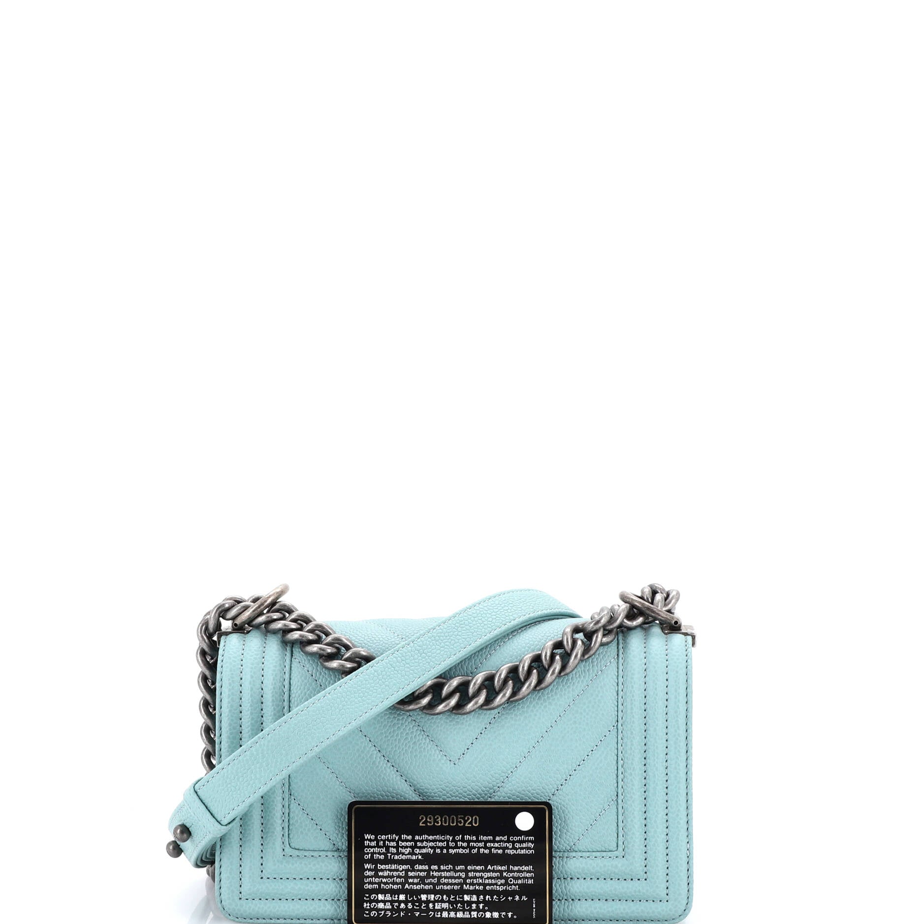 Boy Flap Bag Chevron Caviar Small