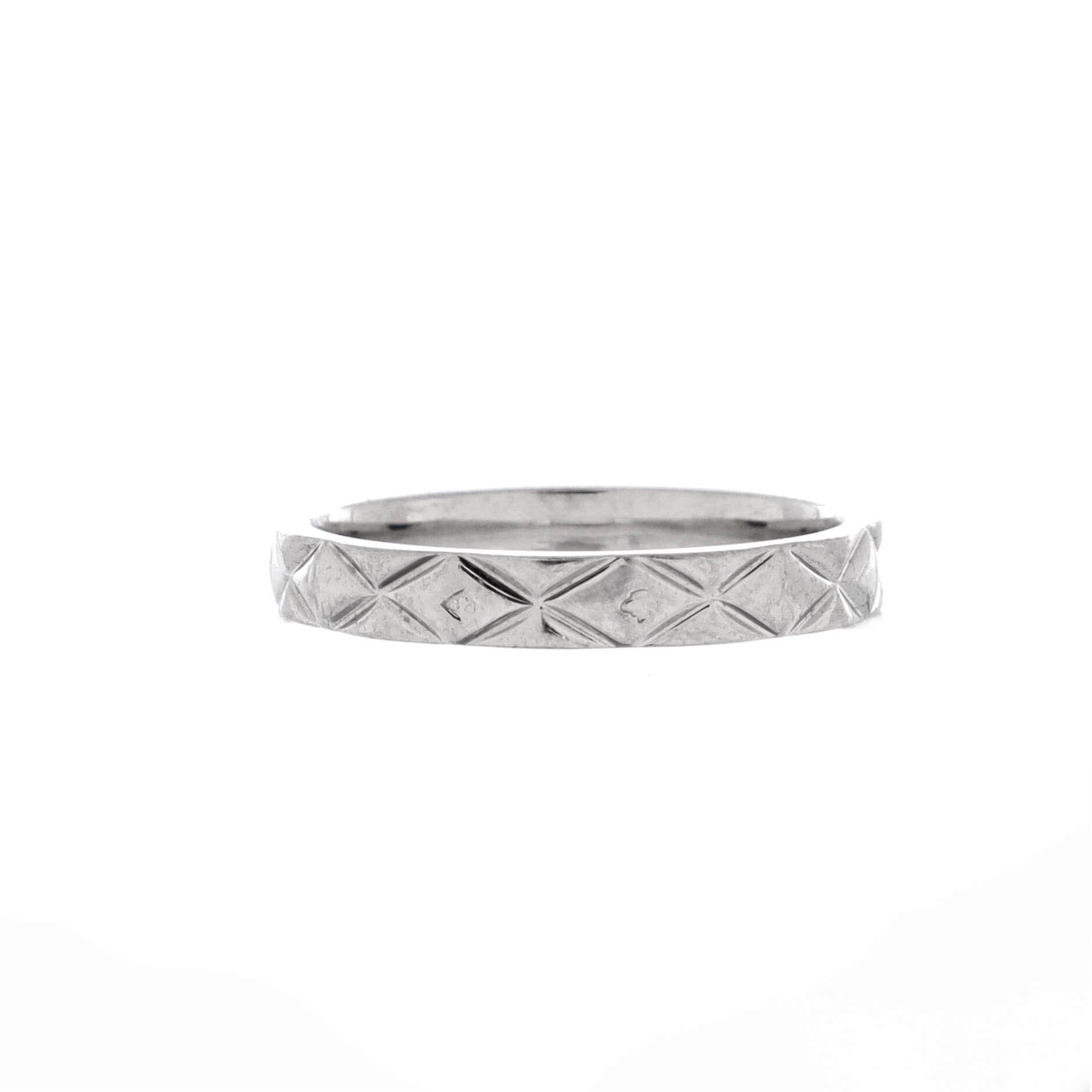 Matelasse Band Ring Platinum 3.5mm