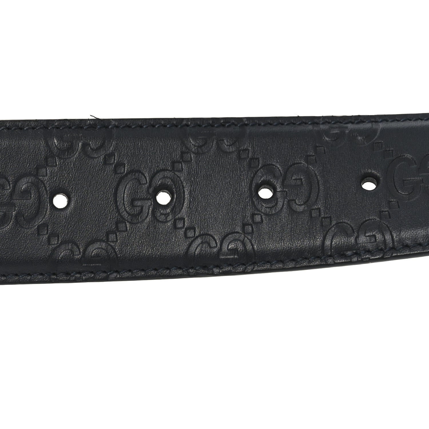 Guccissima Signature Interlocking G 40mm Belt 80 32 Black