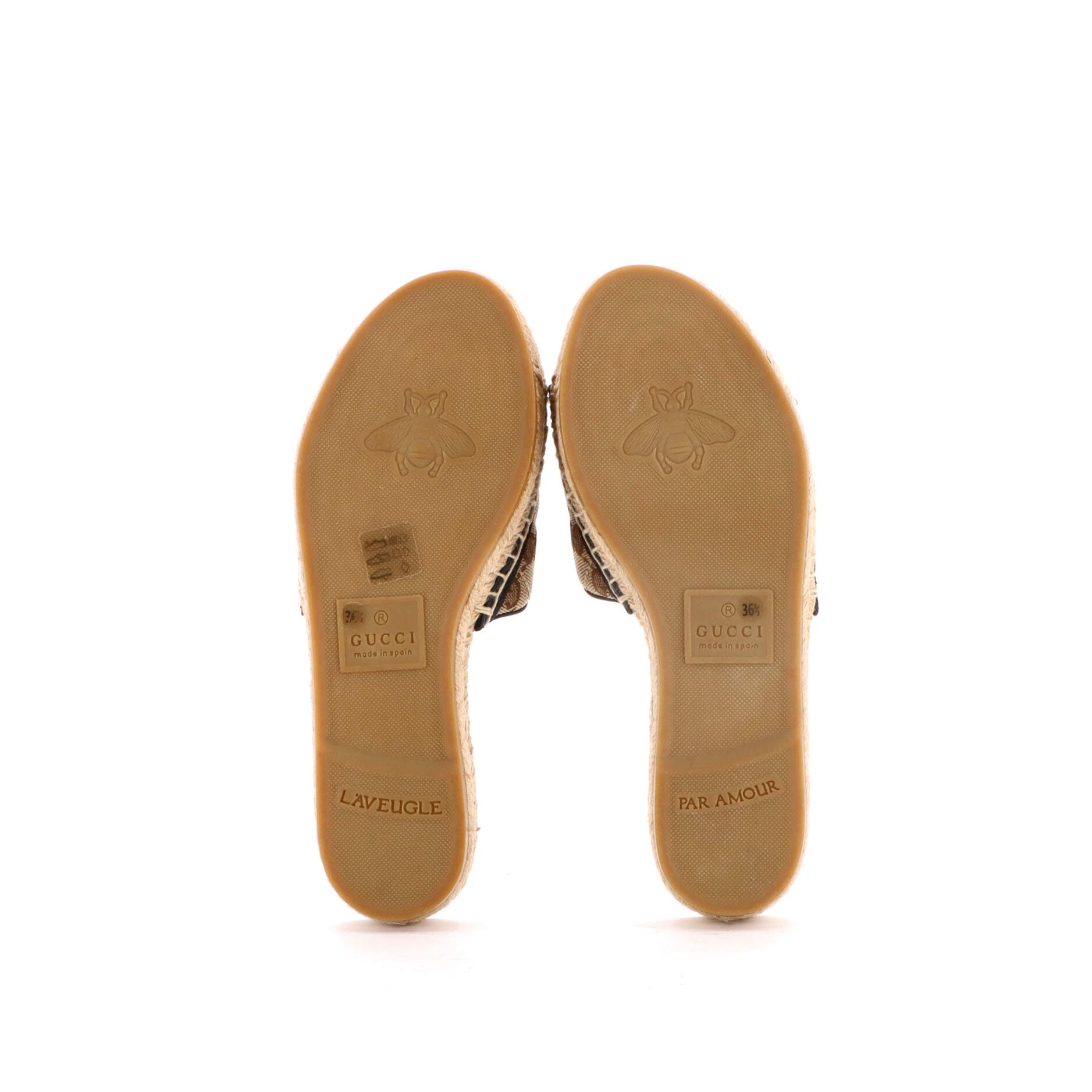 Women's GG Marmont Espadrilles Slide Sandals Diagonal Quilted GG Canvas