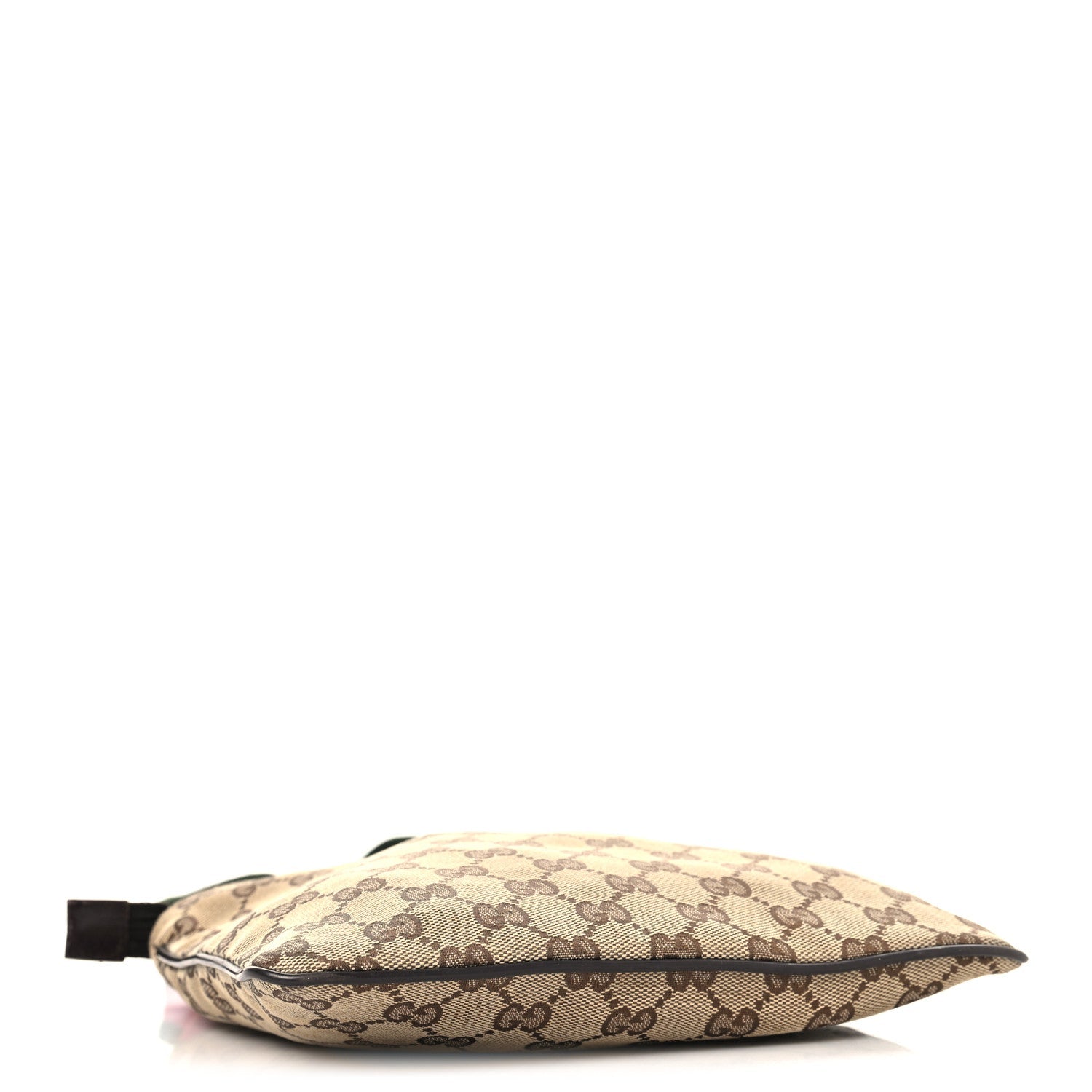 Monogram Web Small Flat Messenger Bag Brown