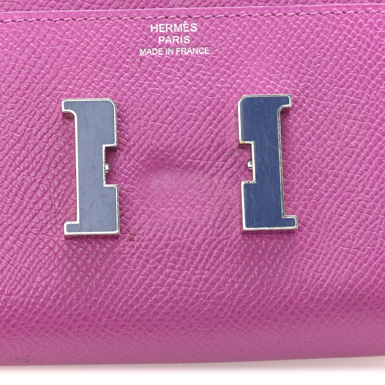 Epsom Enamel Constance Short Wallet Magnolia Bleu Brighton
