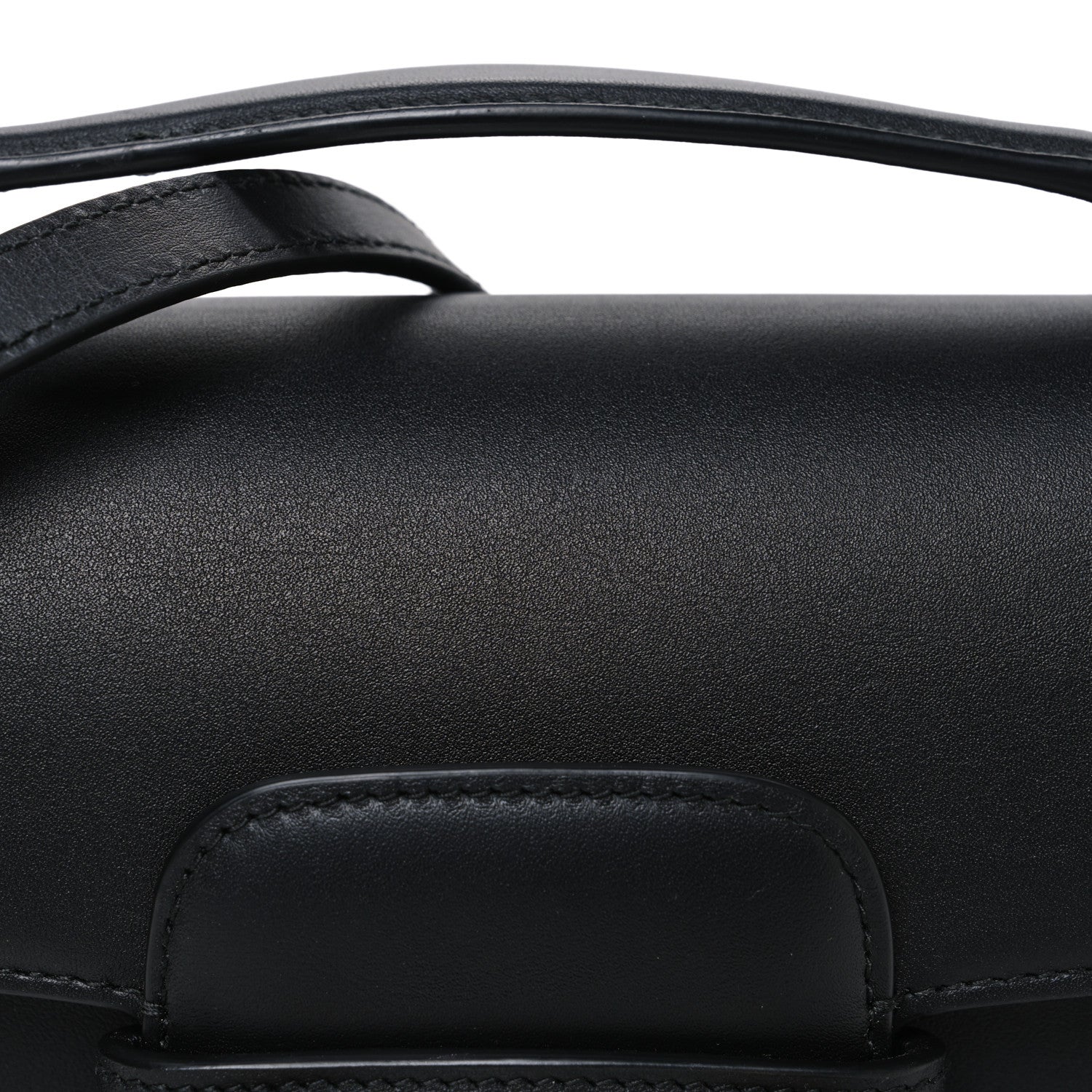 Calfskin Horsebit 1955 Small Soft Top Handle Shoulder Bag Black