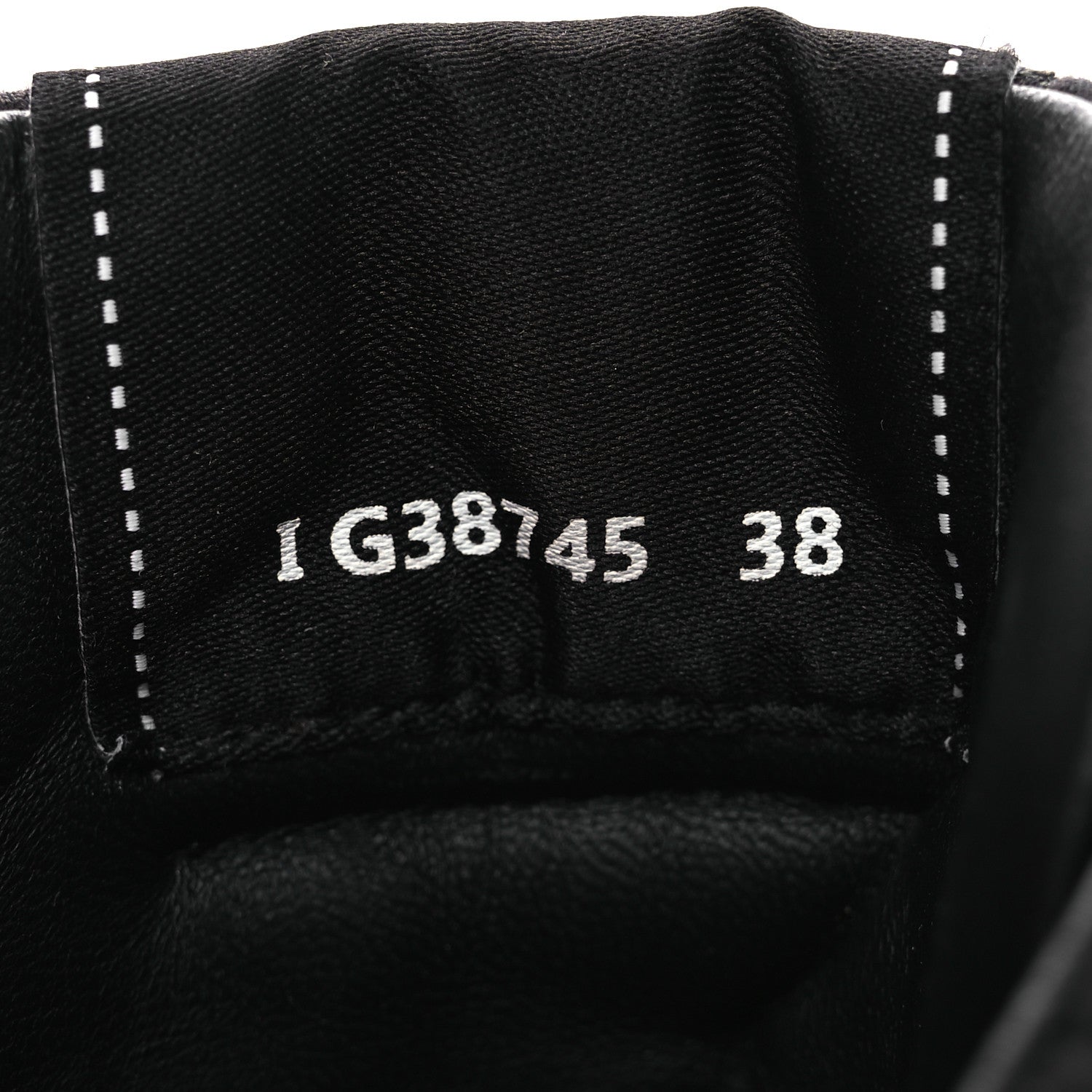 Suede Grained Calfskin CC Lace Up Boots 38 Black