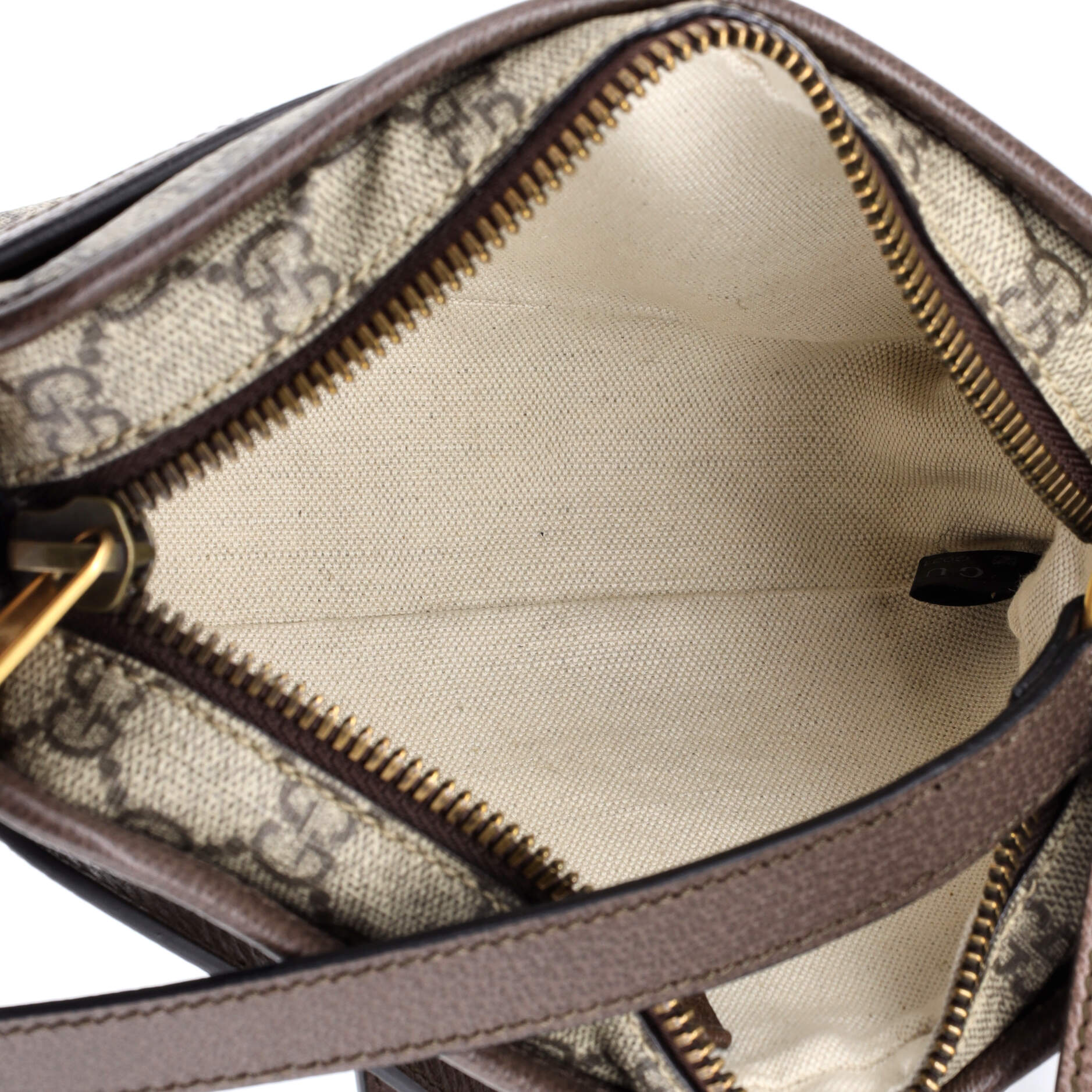 Ophidia Top Handle Camera Bag GG Coated Canvas Small