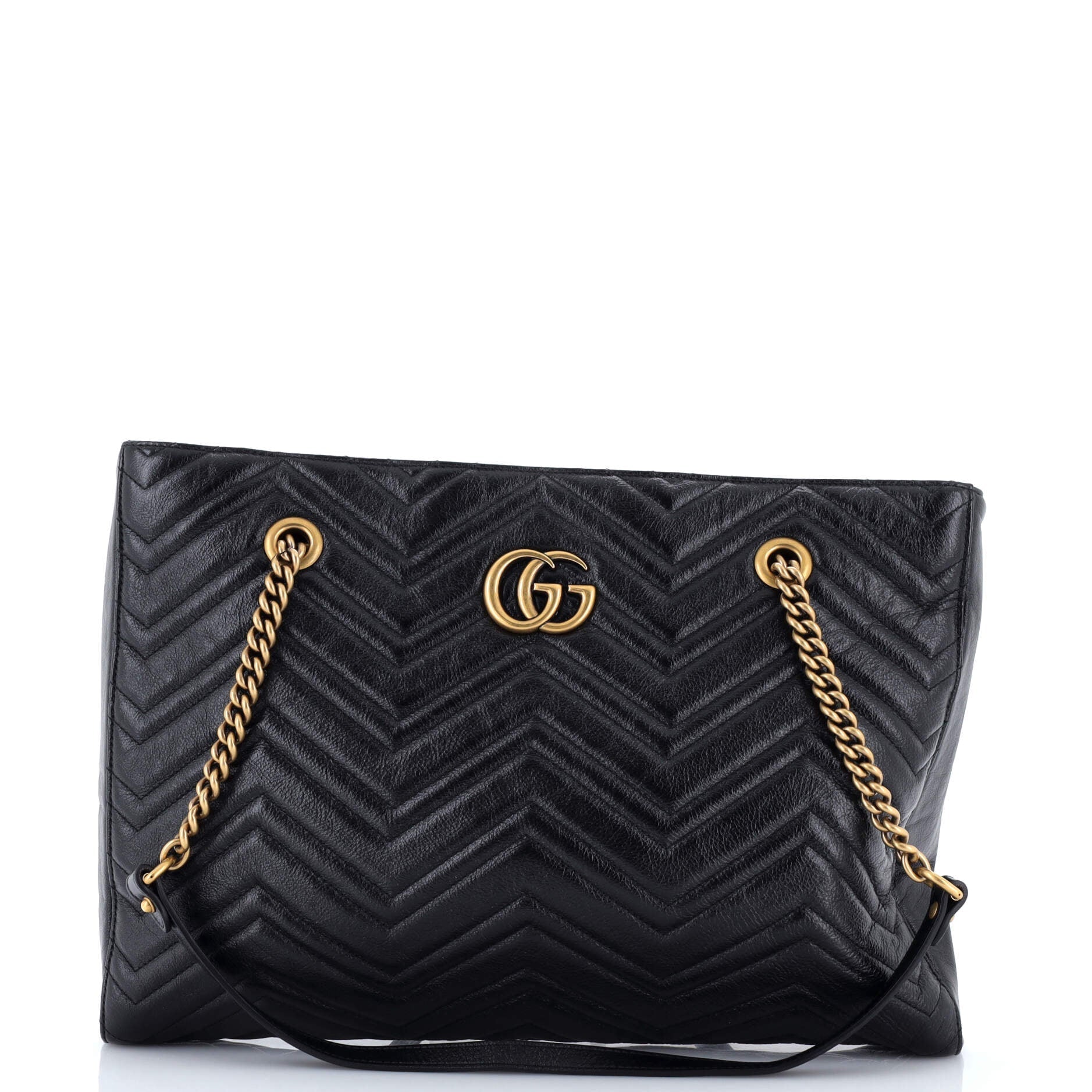 GG Marmont Zip Tote Matelasse Leather Medium