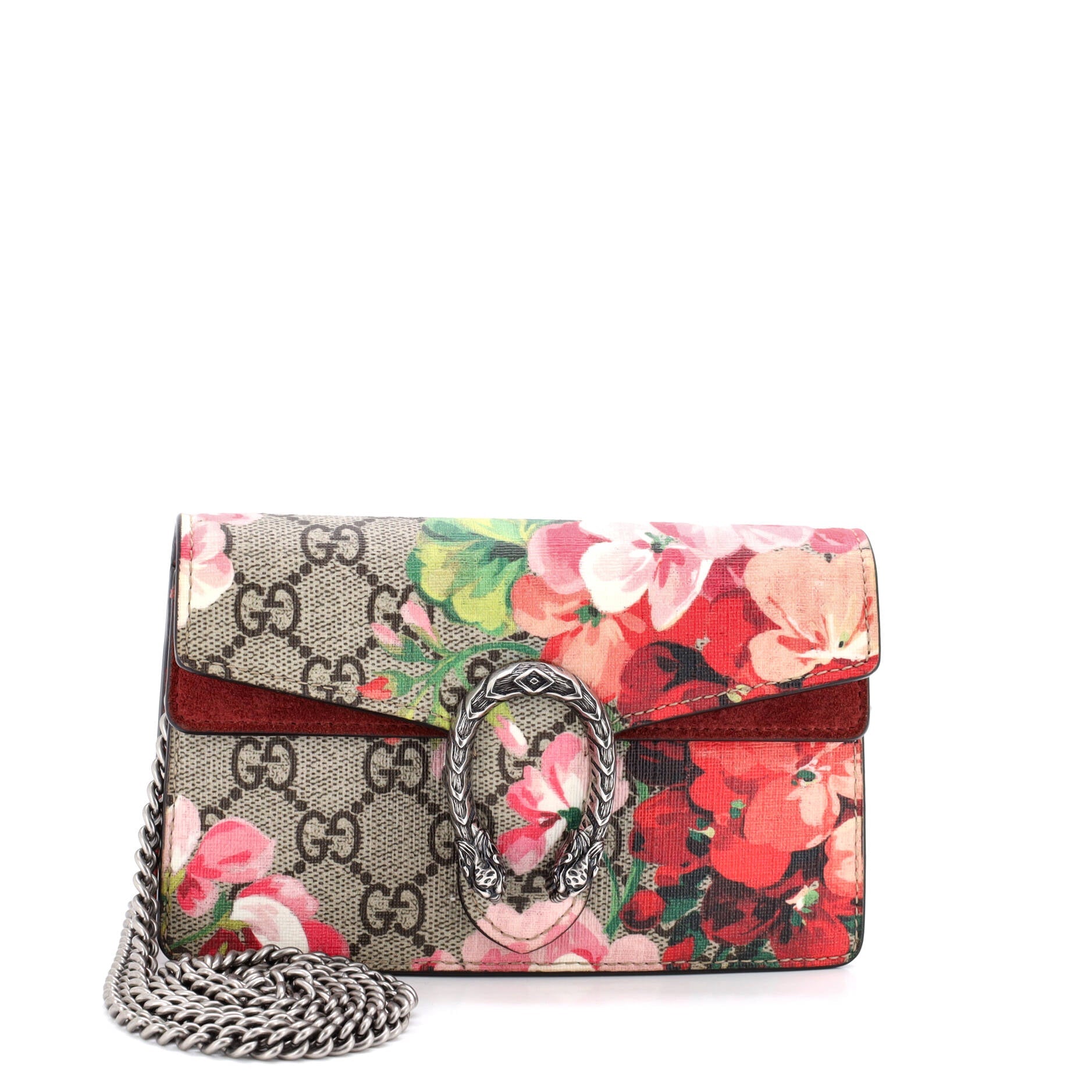 Dionysus Bag Blooms Print GG Coated Canvas Super Mini