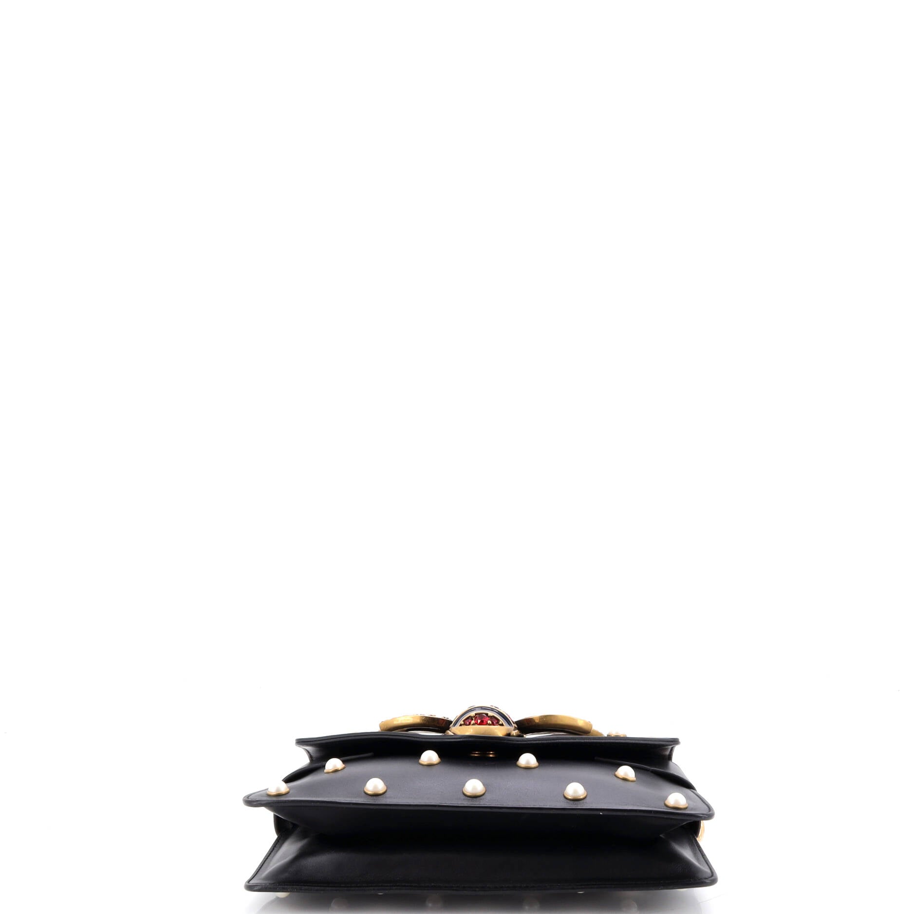 Broadway Pearly Bee Shoulder Bag Embellished Leather Mini