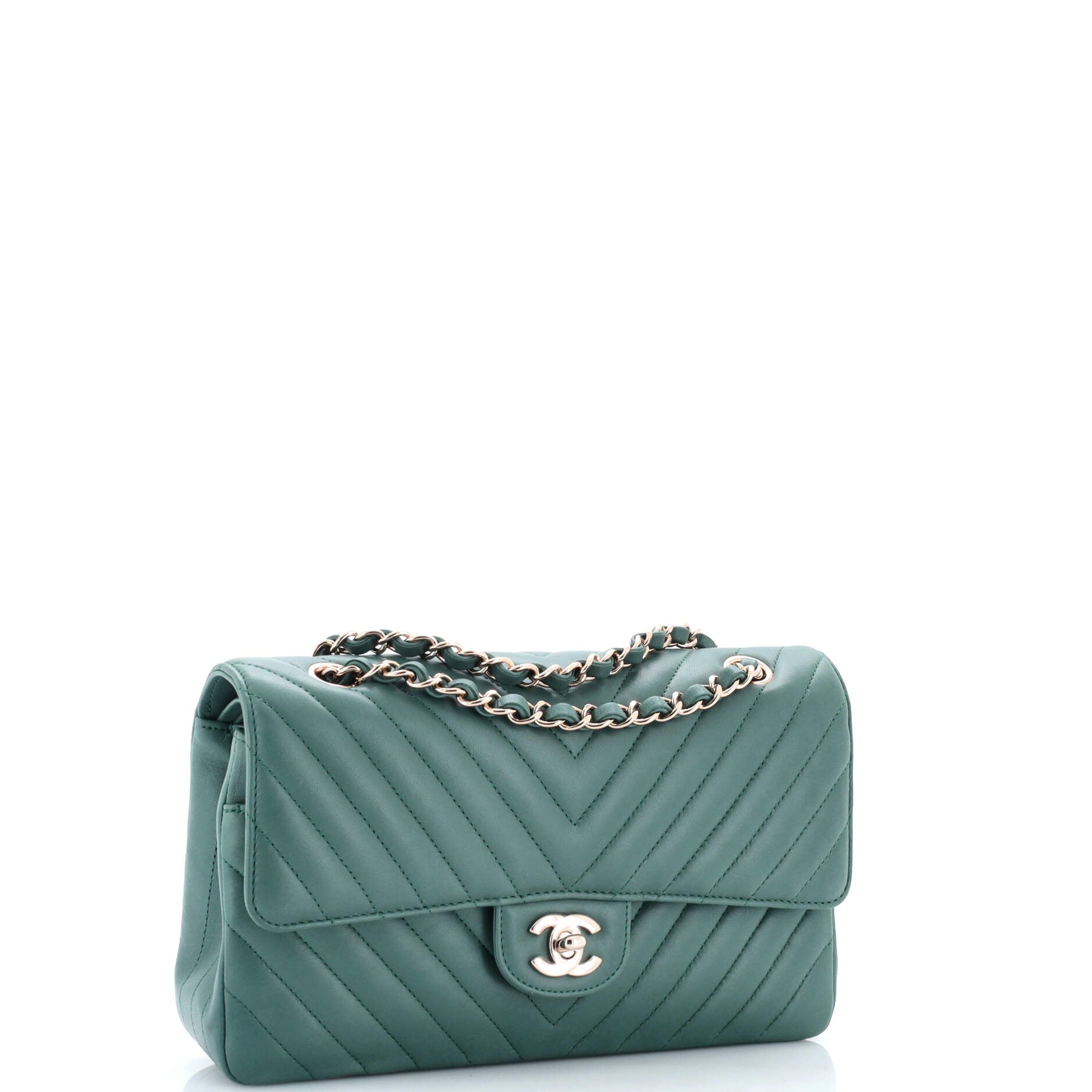Classic Double Flap Bag Chevron Lambskin Medium