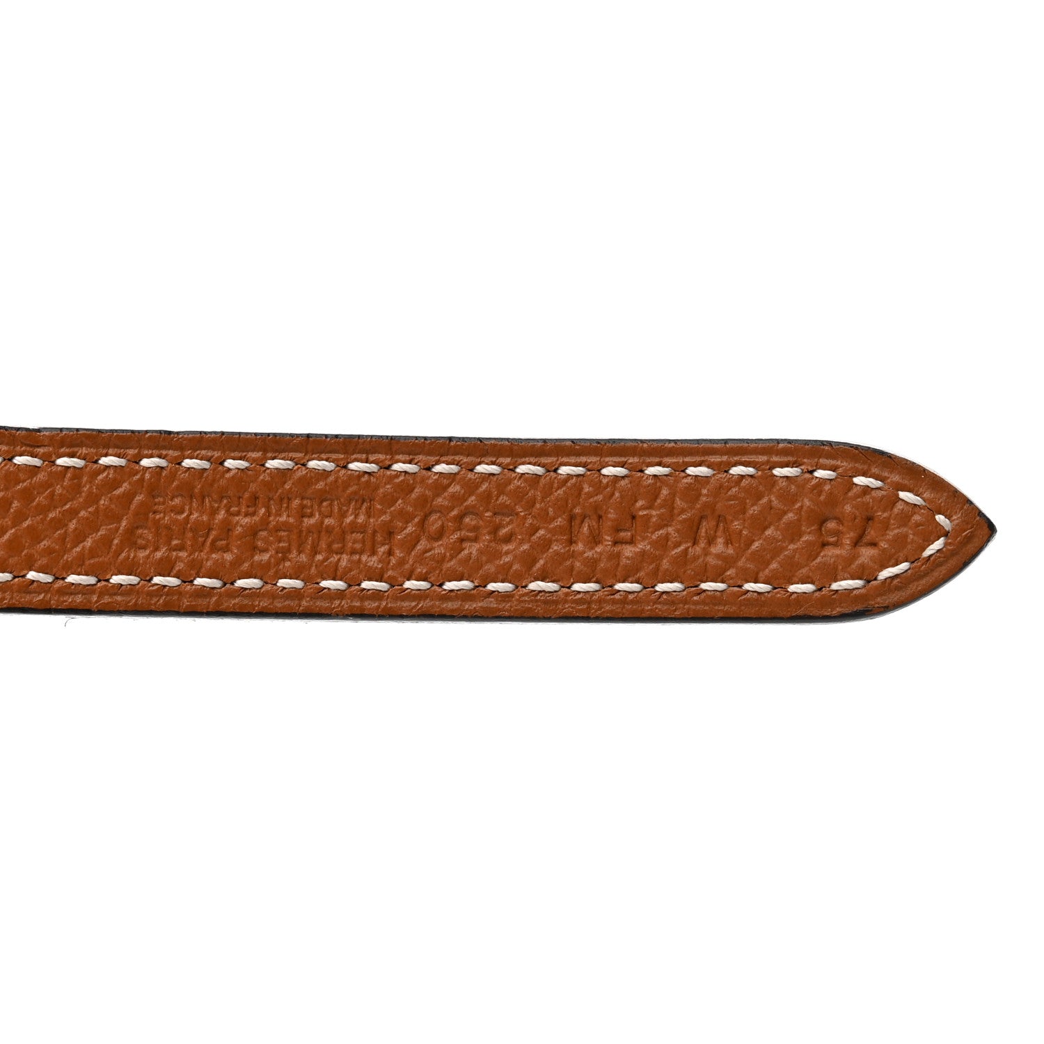 Epsom Swift 13mm Belt Strap 75 Gold Black