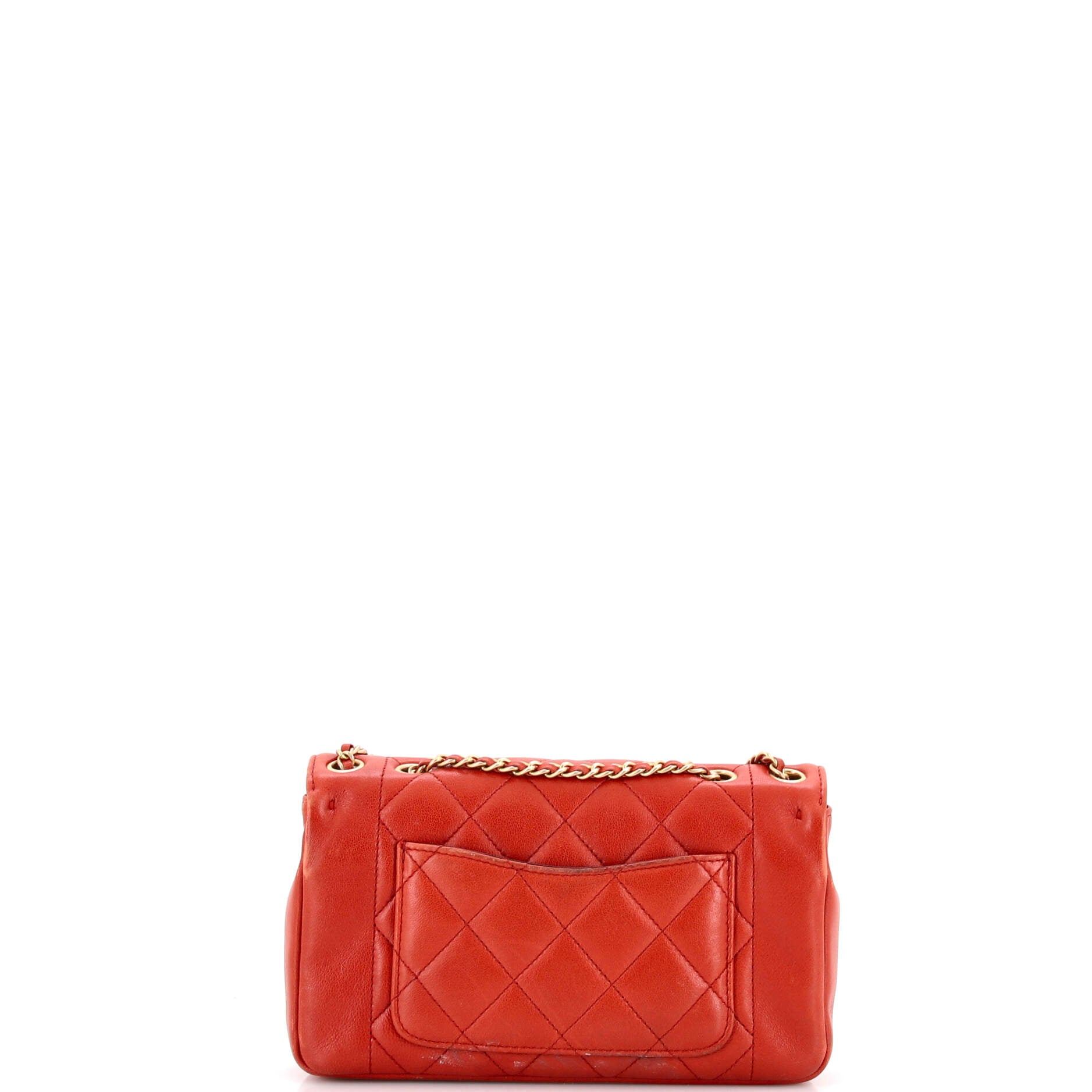 Vintage Diana Flap Bag Quilted Lambskin Small
