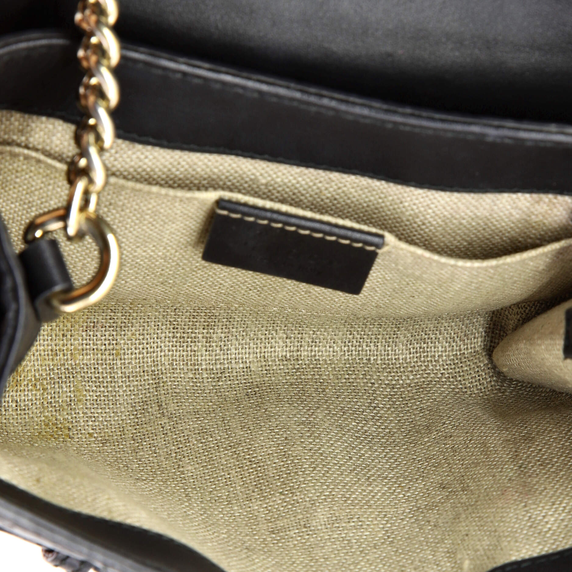 Emily Chain Flap Bag Microguccissima Leather Mini