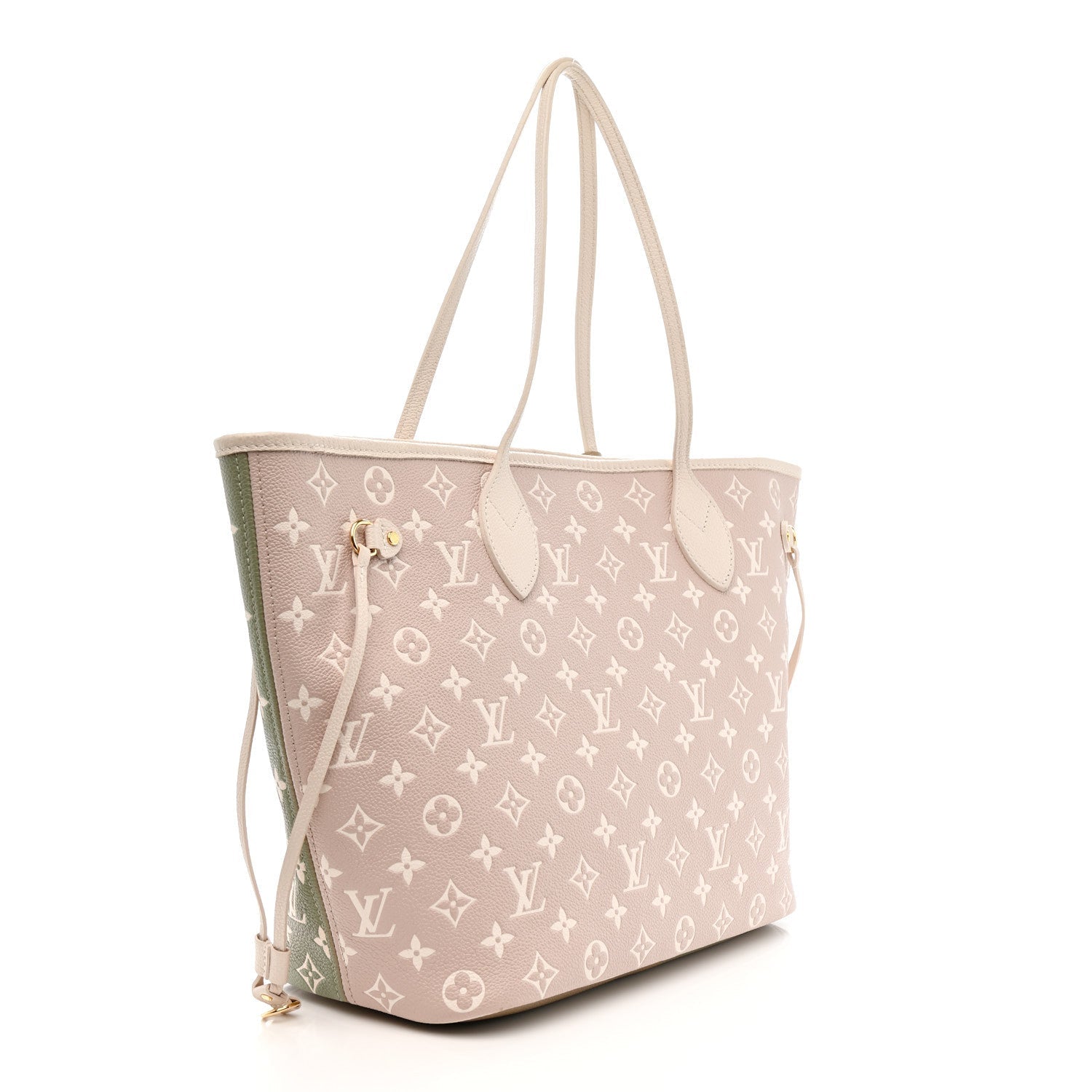 Empreinte Monogram Spring In The City Neverfull MM Kaki Beige Cream