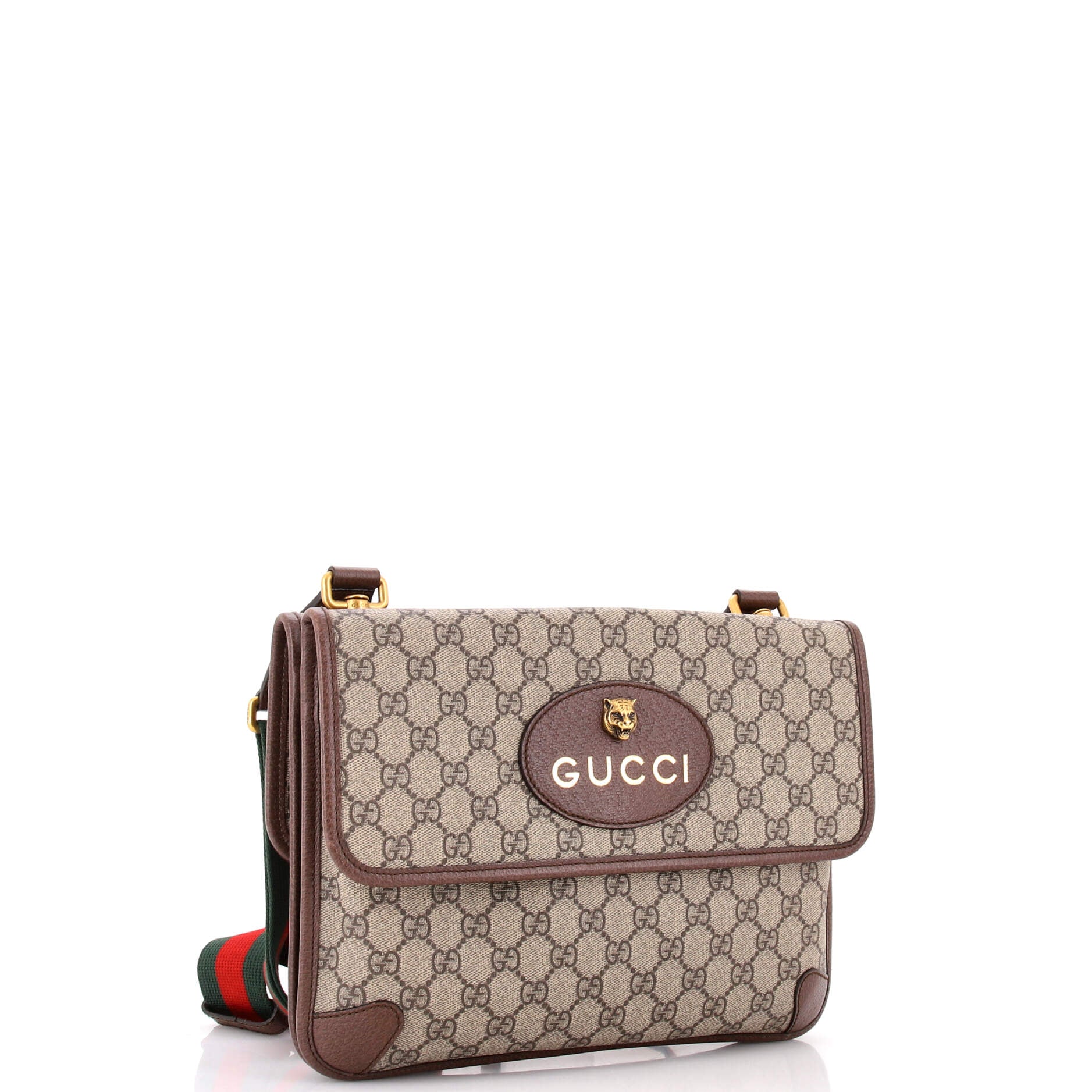 Neo Vintage Flap Messenger GG Coated Canvas Medium