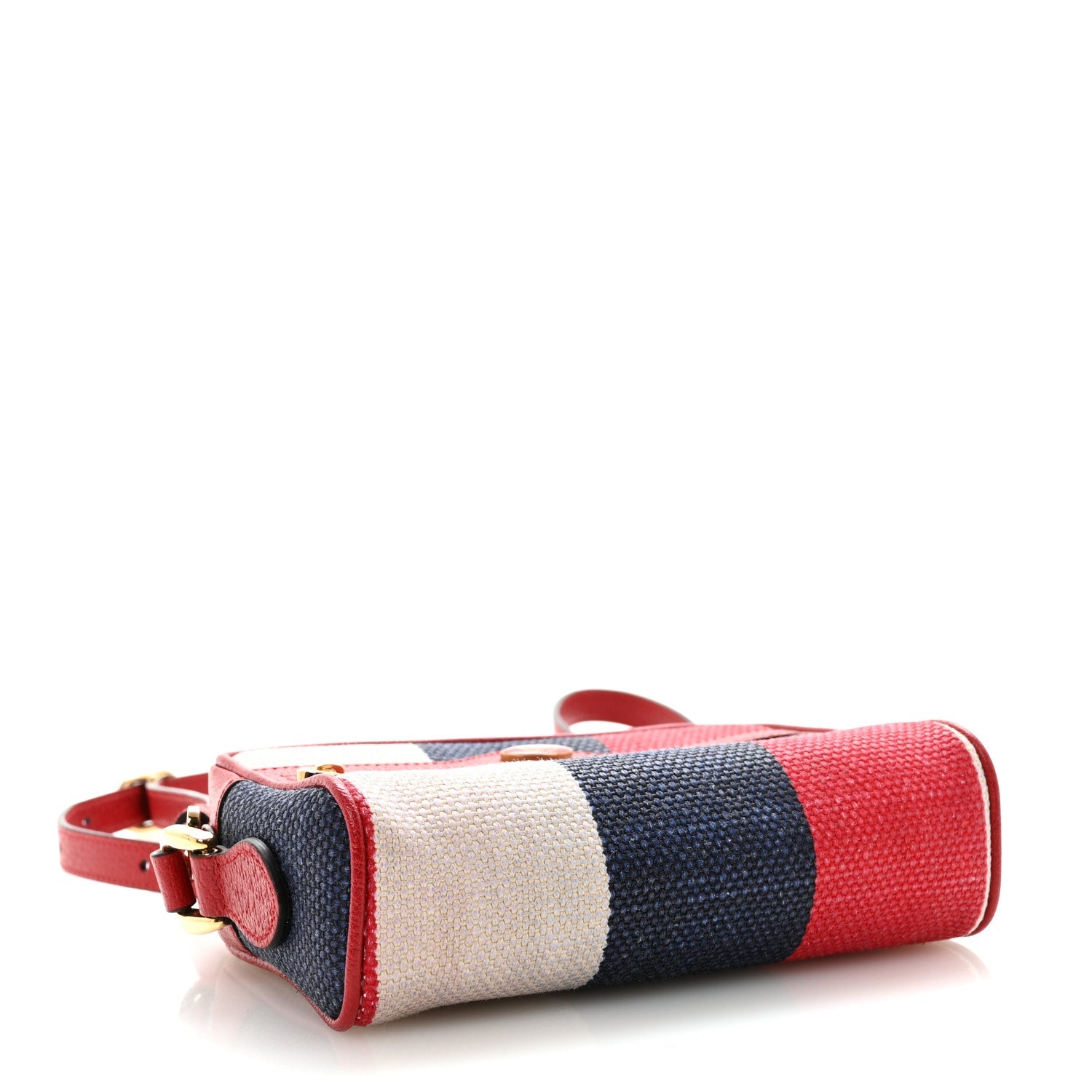 Canvas Sylvie Stripe Mini Ophidia Camera Bag Mystic White Hibiscus Red Maritime