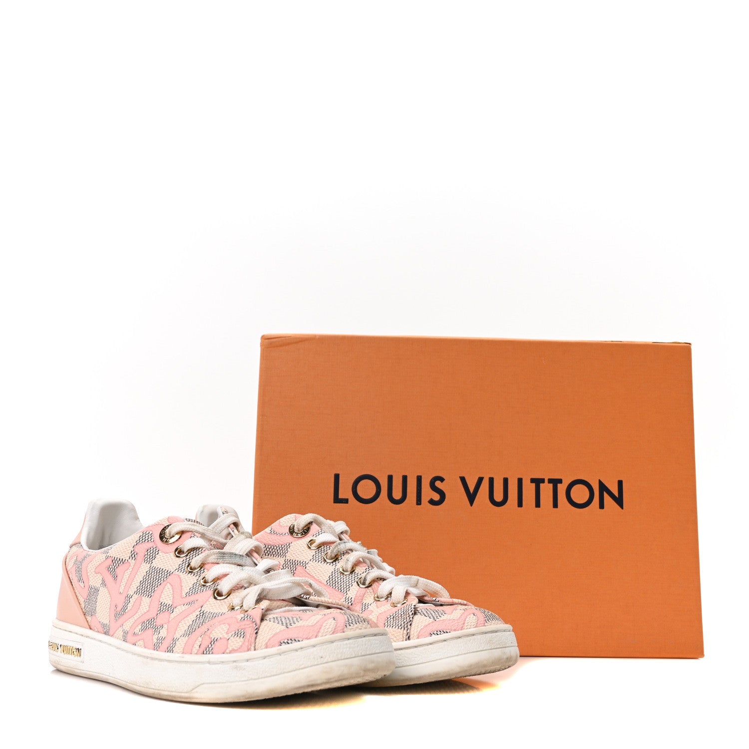 Damier Azur Tahitienne Bora Bora Sneakers 36 Rose Ballerine
