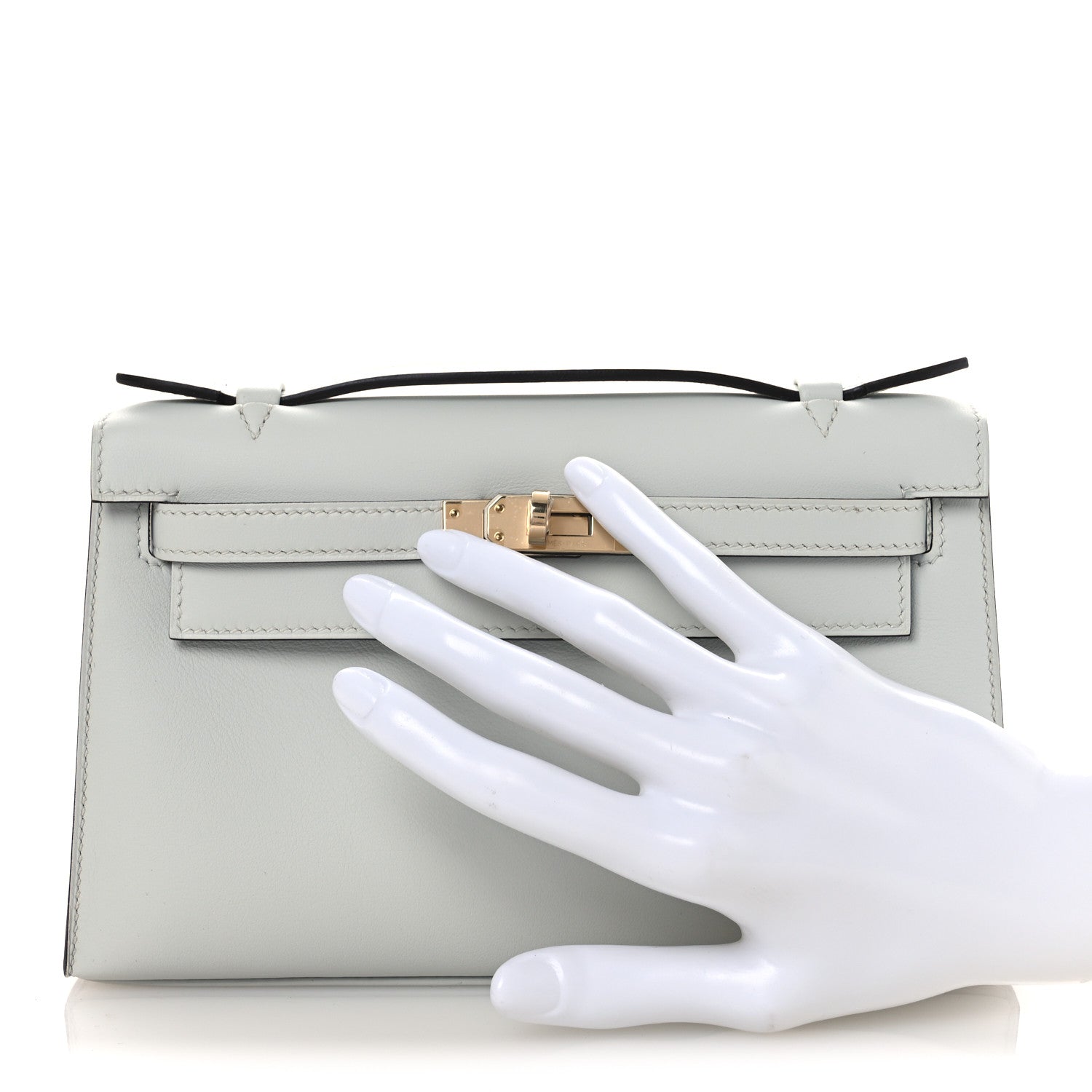 Swift Kelly Pochette Clutch Gris Platine