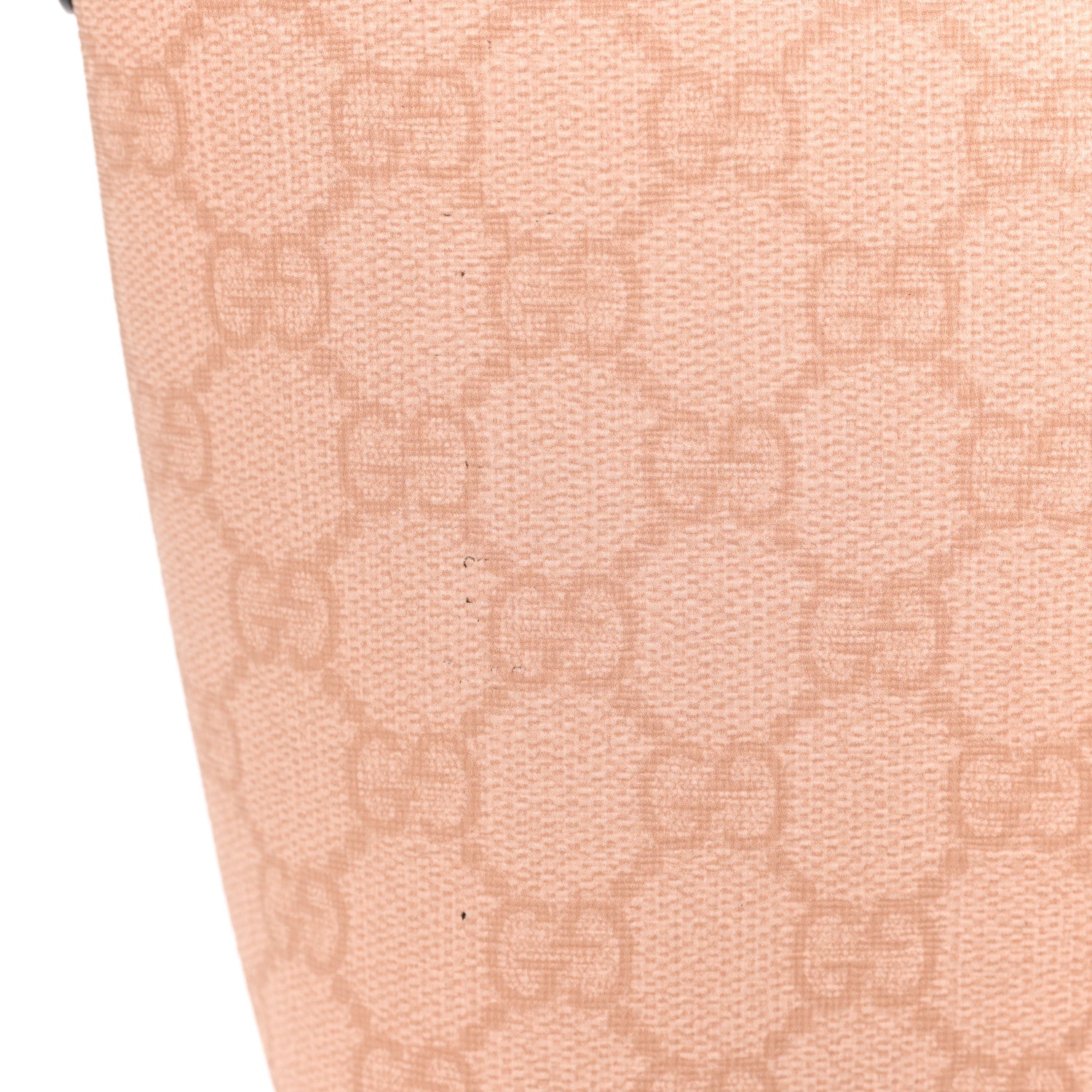 GG Supreme Monogram Textured Calfskin Web Super Mini Ophidia Shoulder Bag Pink