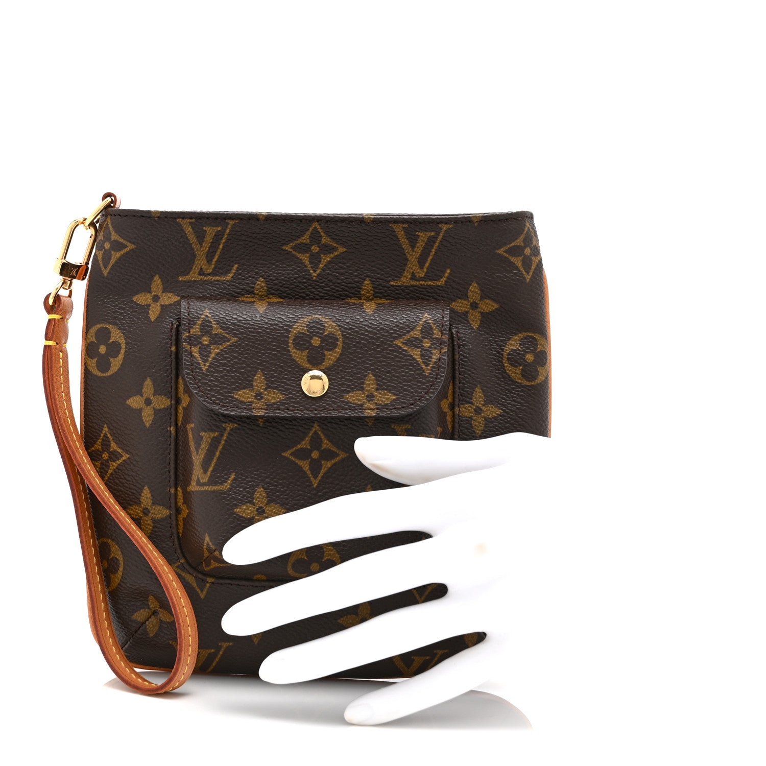 Monogram Partition Wristlet