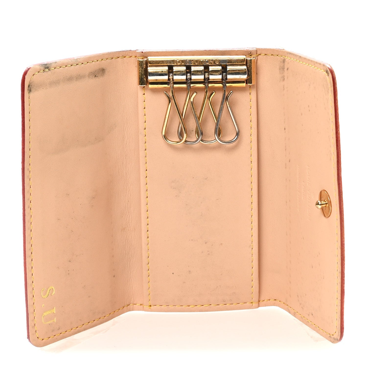 Monogram Multicolor Multicles 4 Key Holder White