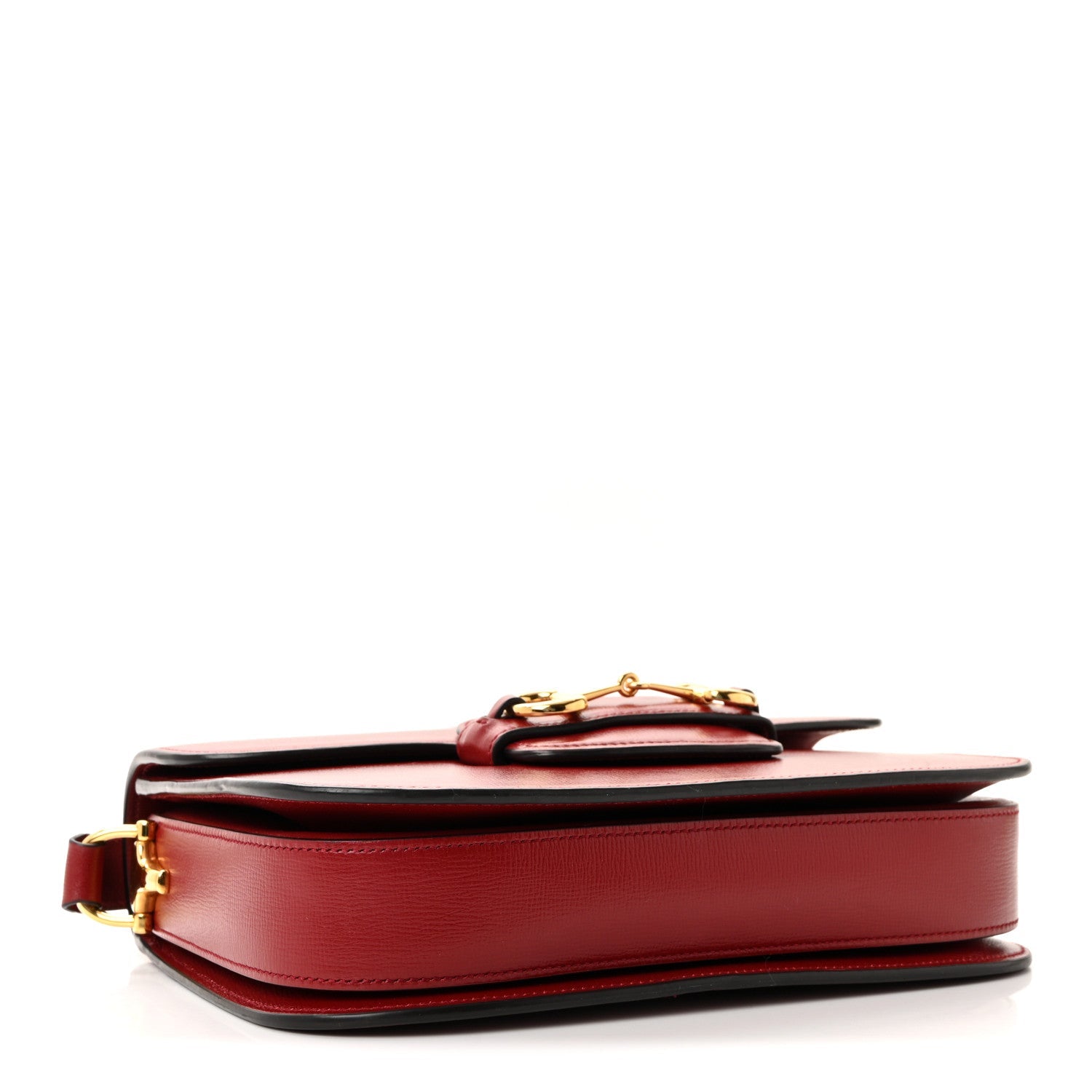 Azalea Calfskin Horsebit 1955 Shoulder Bag New Cherry Red