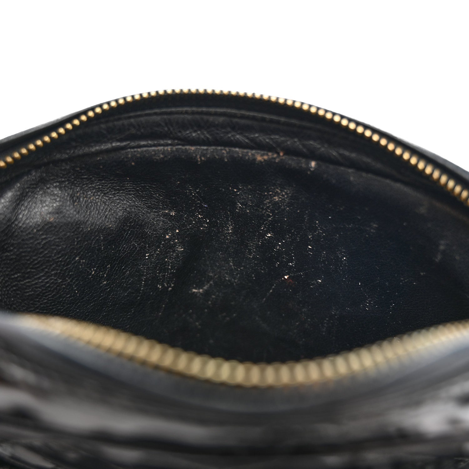 Patent Quilted Tassel Camera Case Black