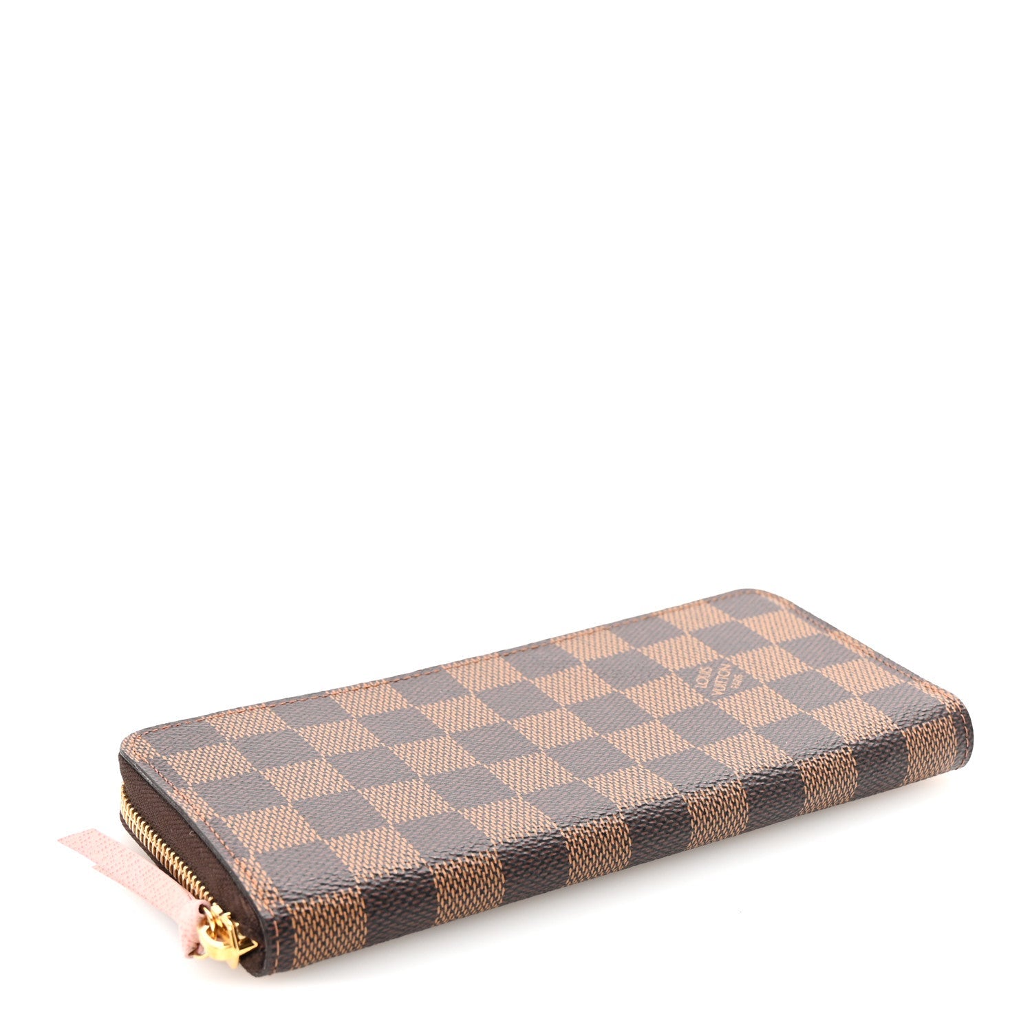 Damier Ebene Clemence Wallet Rose Ballerine