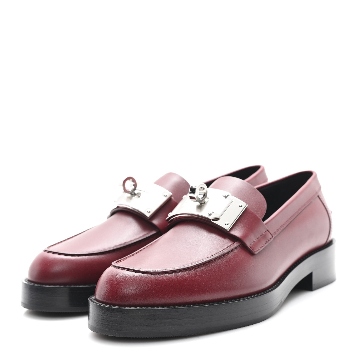Calfskin Womens Hot Loafer 38 Rouge H