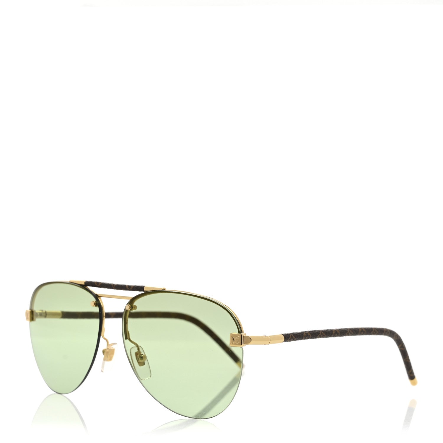 Metal Monogram Clockwise Sunglasses Z1108W Green